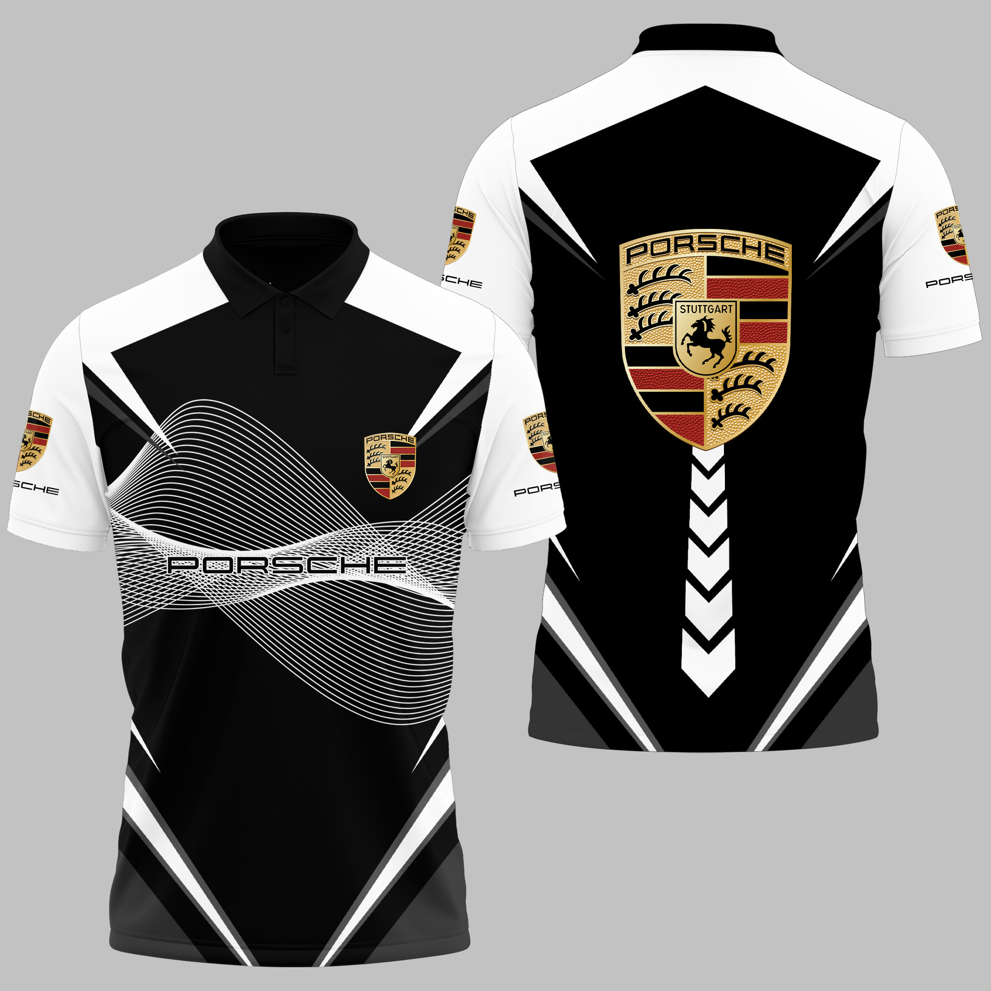 PORSCHE Polo Shirt Ver 10 - Famjoys PORSCHE Polo Shirt Ver 10 - Famjoys