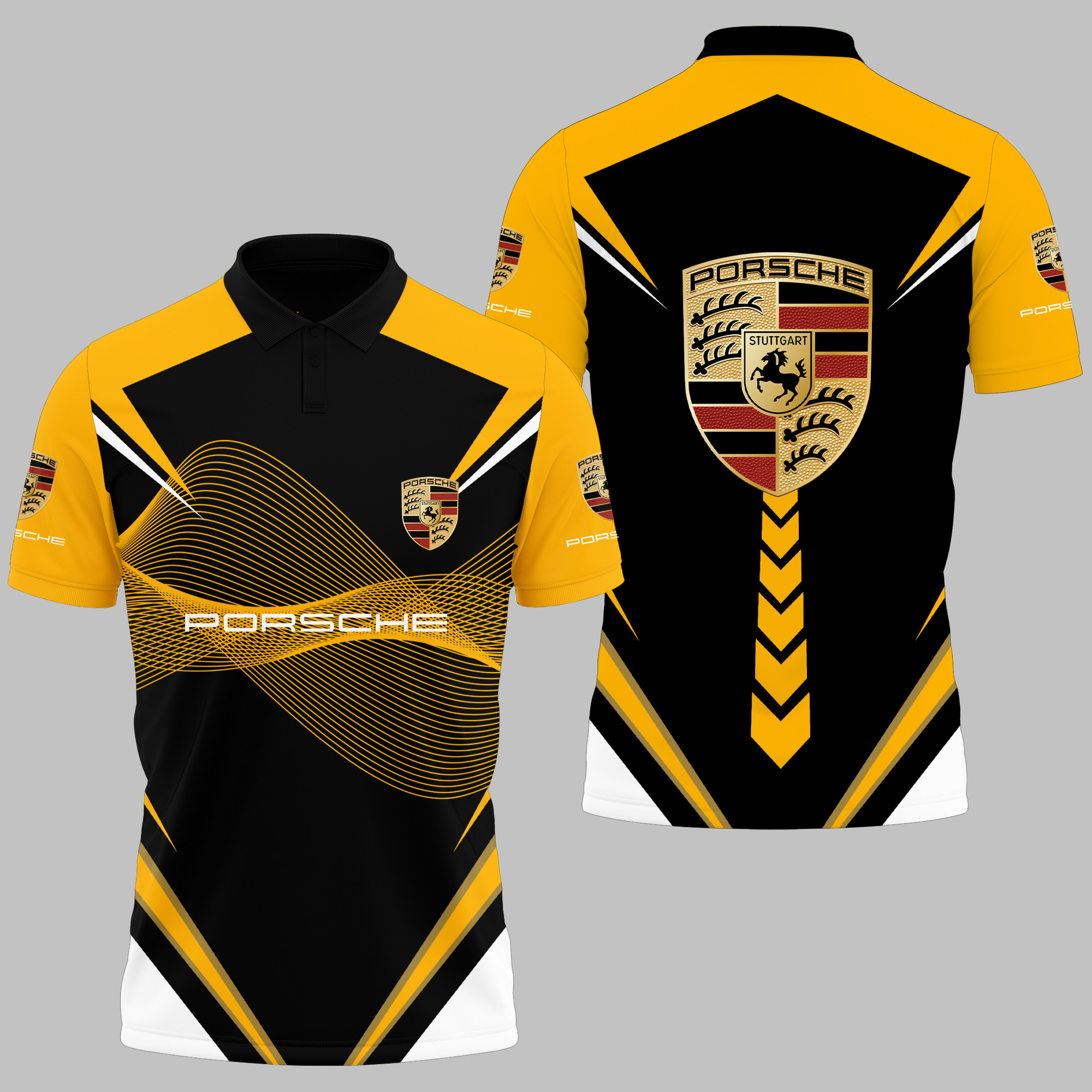 PORSCHE Polo Shirt Ver 10 - Famjoys PORSCHE Polo Shirt Ver 10 - Famjoys
