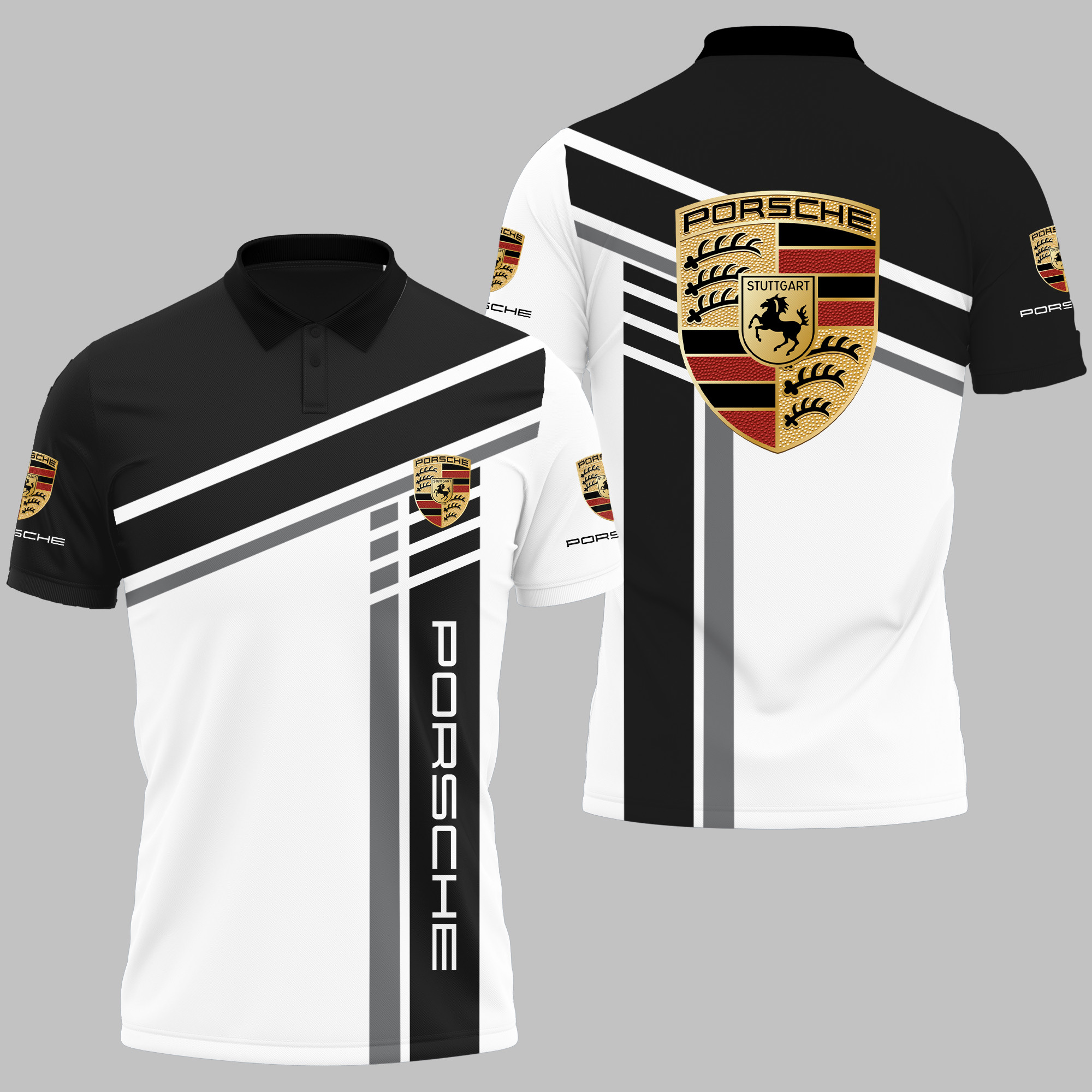 PORSCHE Polo Shirt Ver 11 - Famjoys PORSCHE Polo Shirt Ver 11 - Famjoys