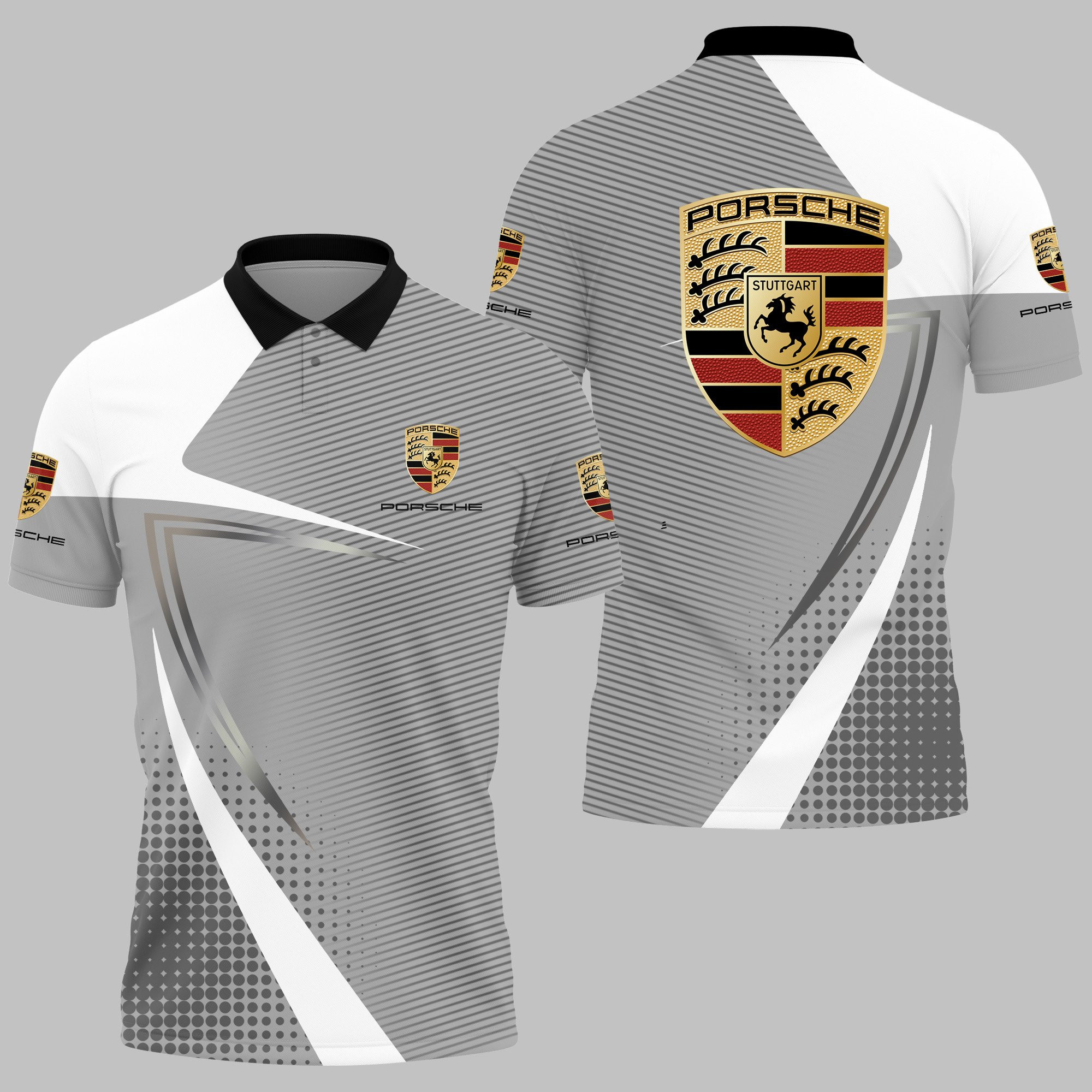PORSCHE Polo Shirt Ver 23 - Famjoys PORSCHE Polo Shirt Ver 23 - Famjoys