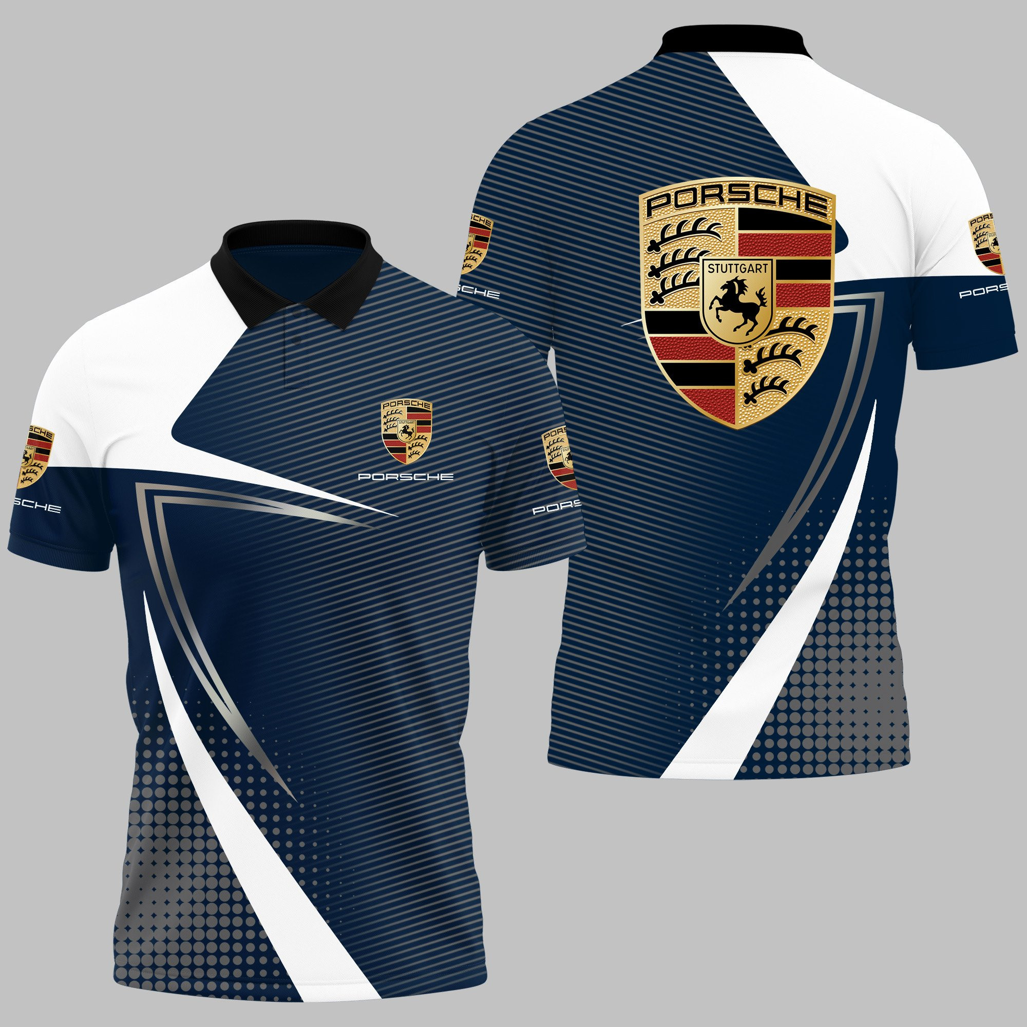PORSCHE Polo Shirt Ver 23 - Famjoys PORSCHE Polo Shirt Ver 23 - Famjoys