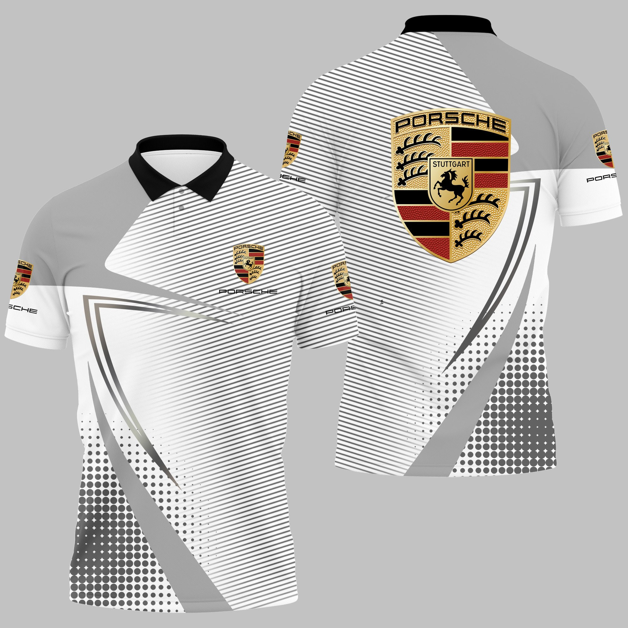 PORSCHE Polo Shirt Ver 23 - Famjoys PORSCHE Polo Shirt Ver 23 - Famjoys