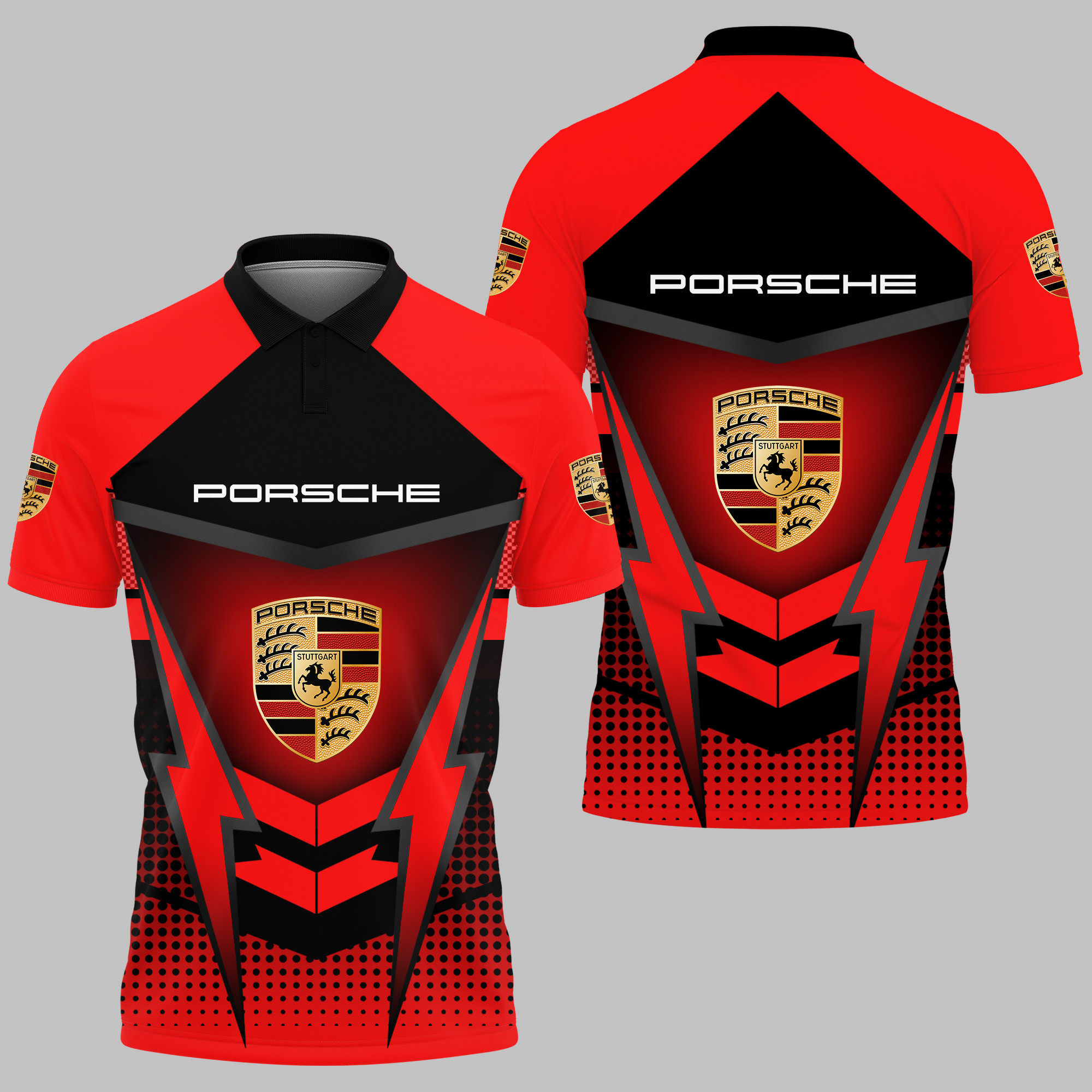 PORSCHE Polo Shirt Ver 8 - Famjoys PORSCHE Polo Shirt Ver 8 - Famjoys