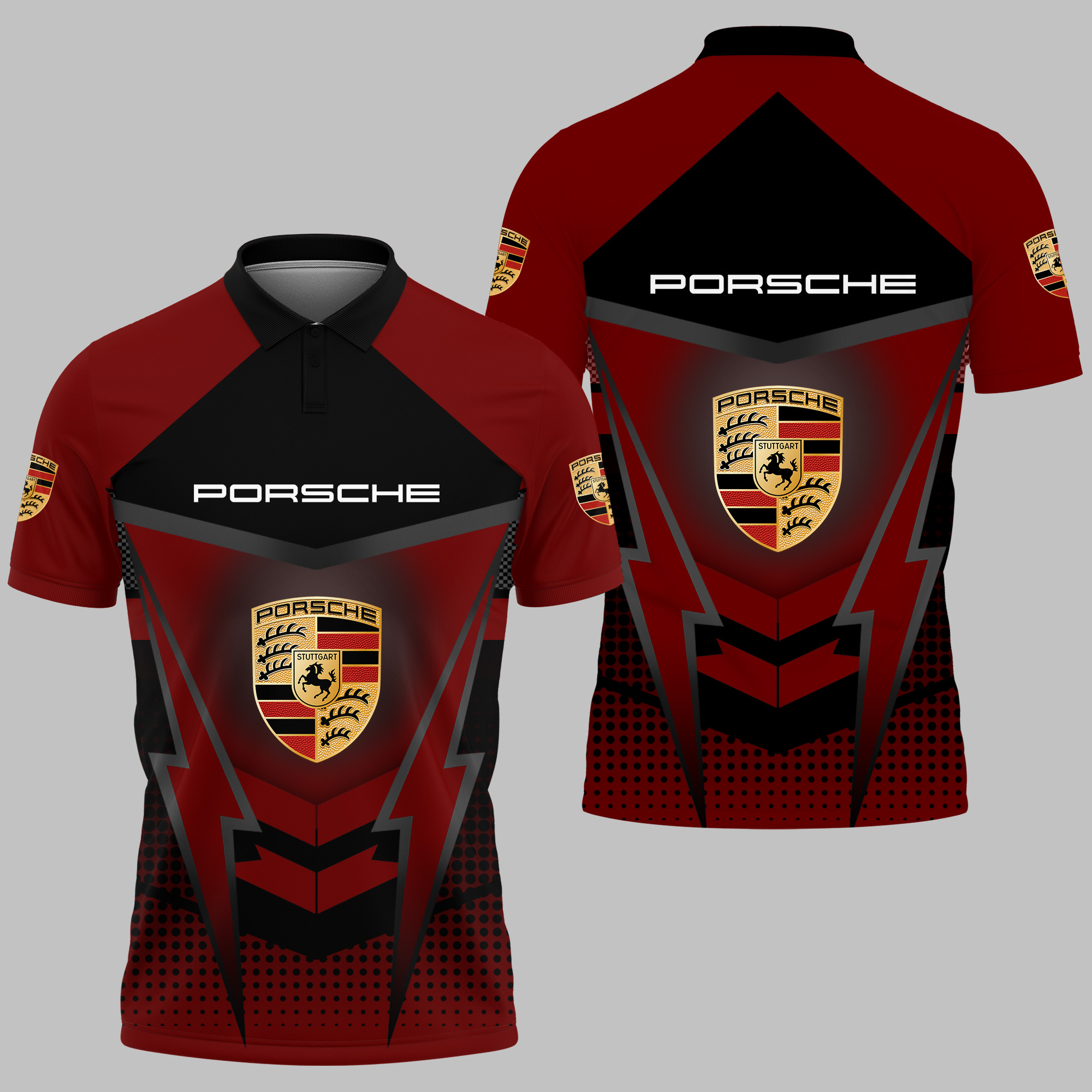 PORSCHE Polo Shirt Ver 9 - Famjoys PORSCHE Polo Shirt Ver 9 - Famjoys