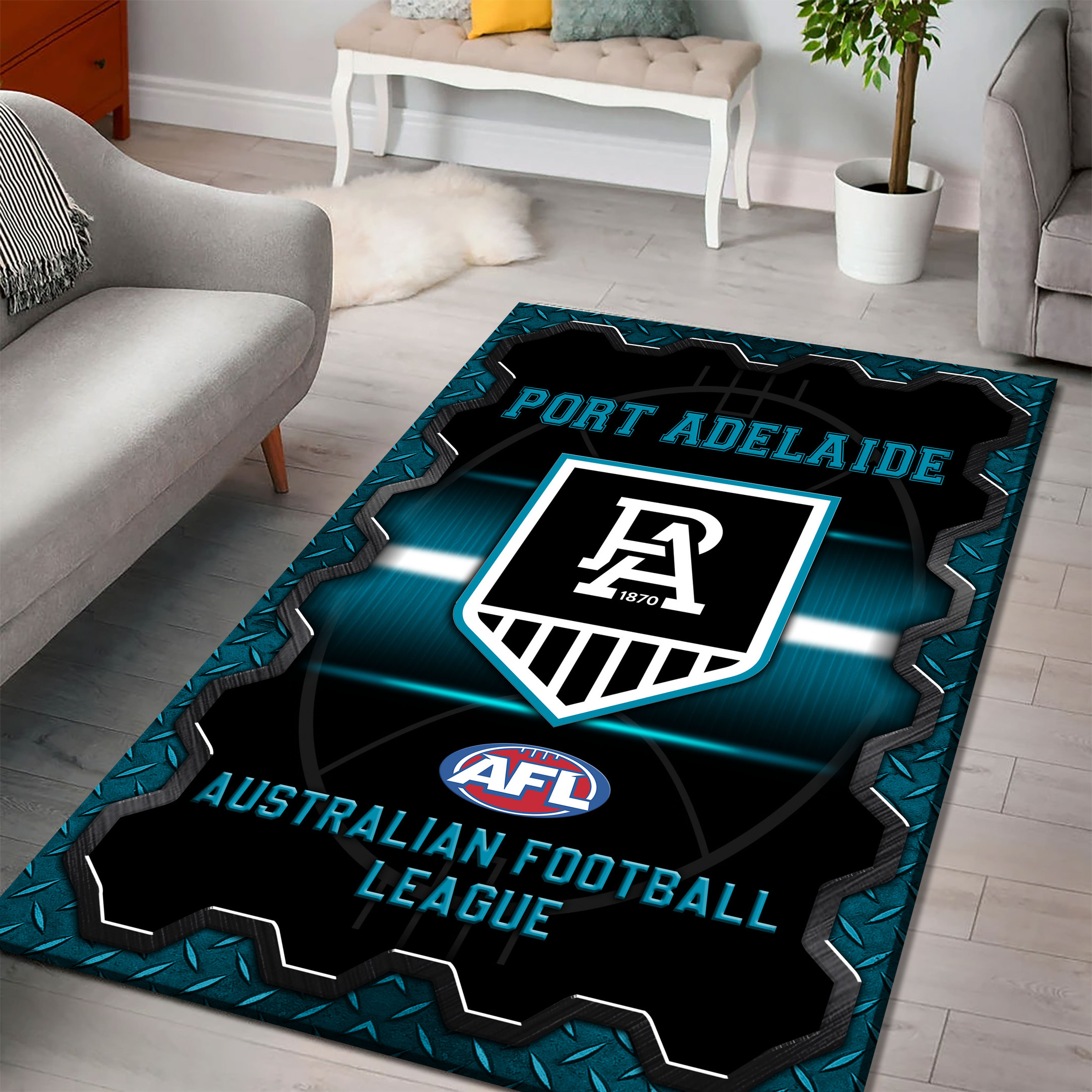 Port Adelaide Power Area Rugs 24 - Famjoys Port Adelaide Power Area Rugs 24 - Famjoys