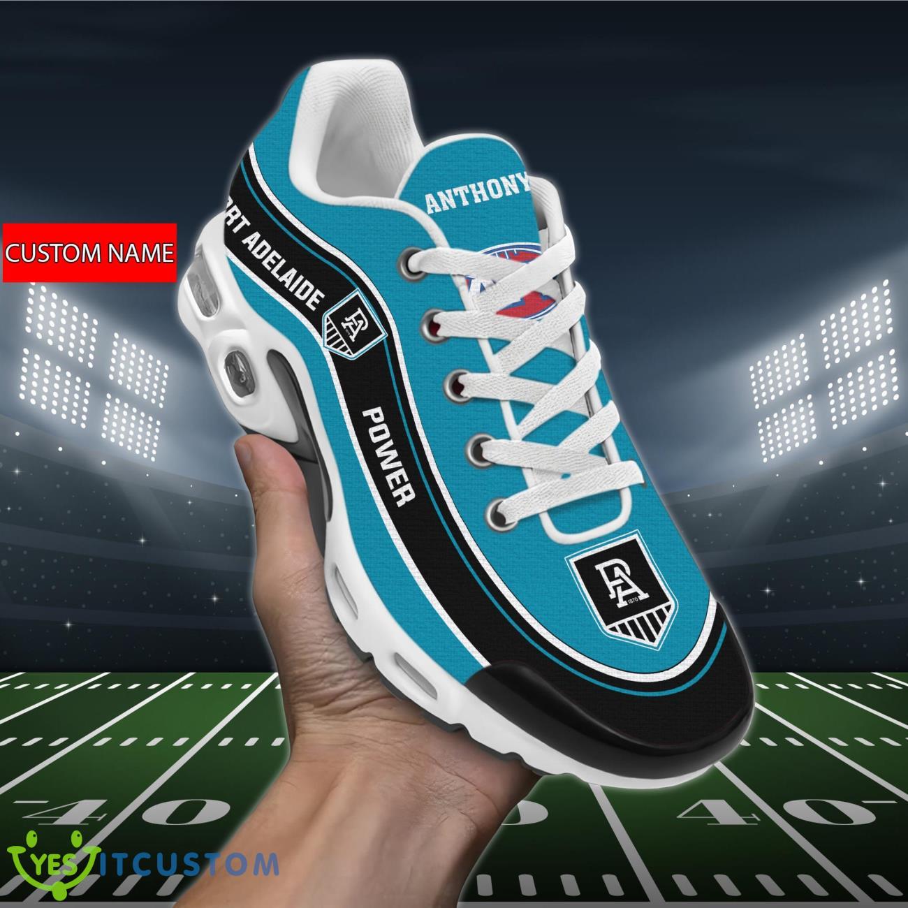 Port Adelaide Power Personalized Name Air Cushion Sports Shoes Sneaker KLTNS220421 - Famjoys Port Adelaide Power Personalized Name Air Cushion Sports Shoes Sneaker KLTNS220421 - Famjoys