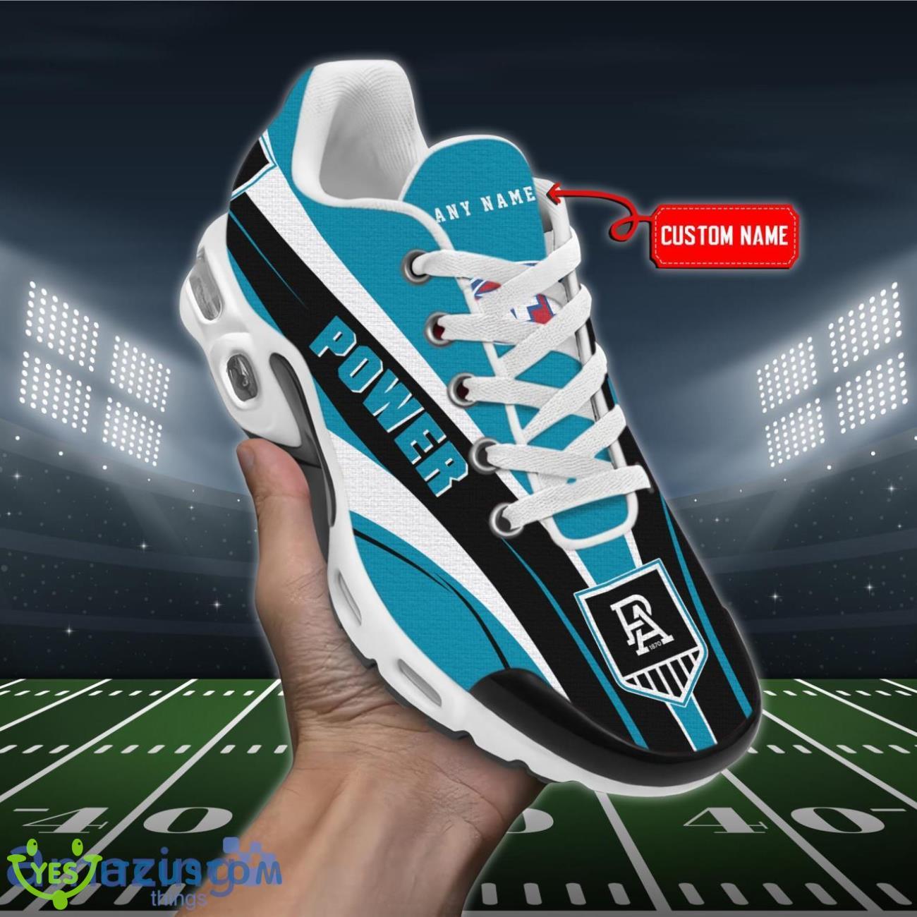 Port Adelaide Power Personalized Name Air Cushion Sports Shoes Sneaker KLTNS220422 - Famjoys Port Adelaide Power Personalized Name Air Cushion Sports Shoes Sneaker KLTNS220422 - Famjoys
