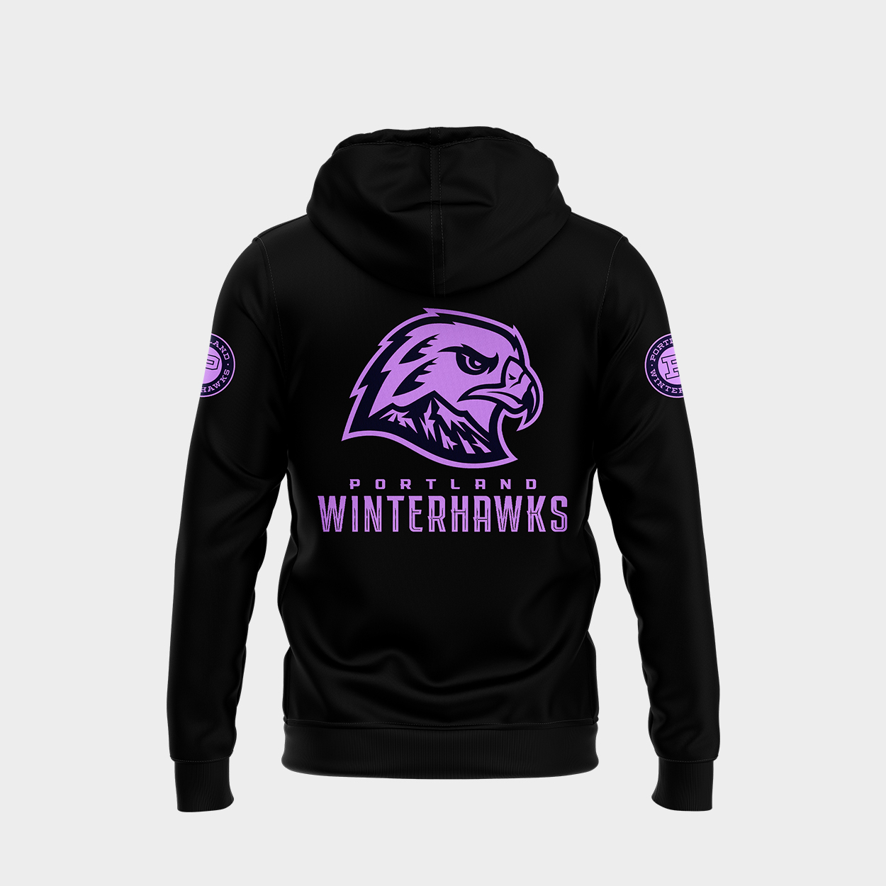 Portland Winterhawks Hockey Fight Cancer Hoodie - Famjoys Portland Winterhawks Hockey Fight Cancer Hoodie - Famjoys