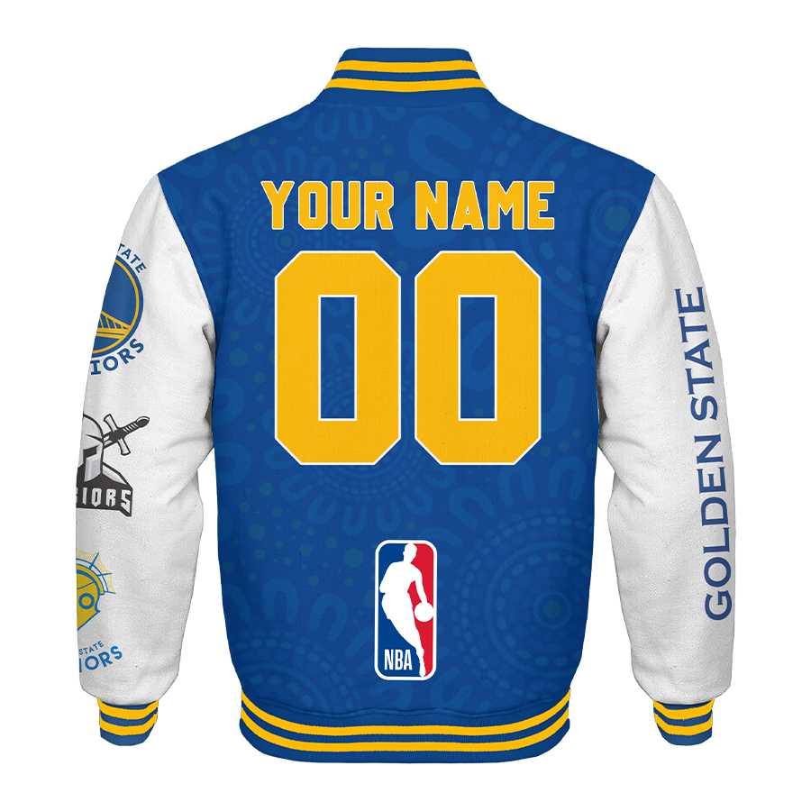 Premium Baseball Jacket NBA Golden State Warriors - Famjoys Premium Baseball Jacket NBA Golden State Warriors - Famjoys