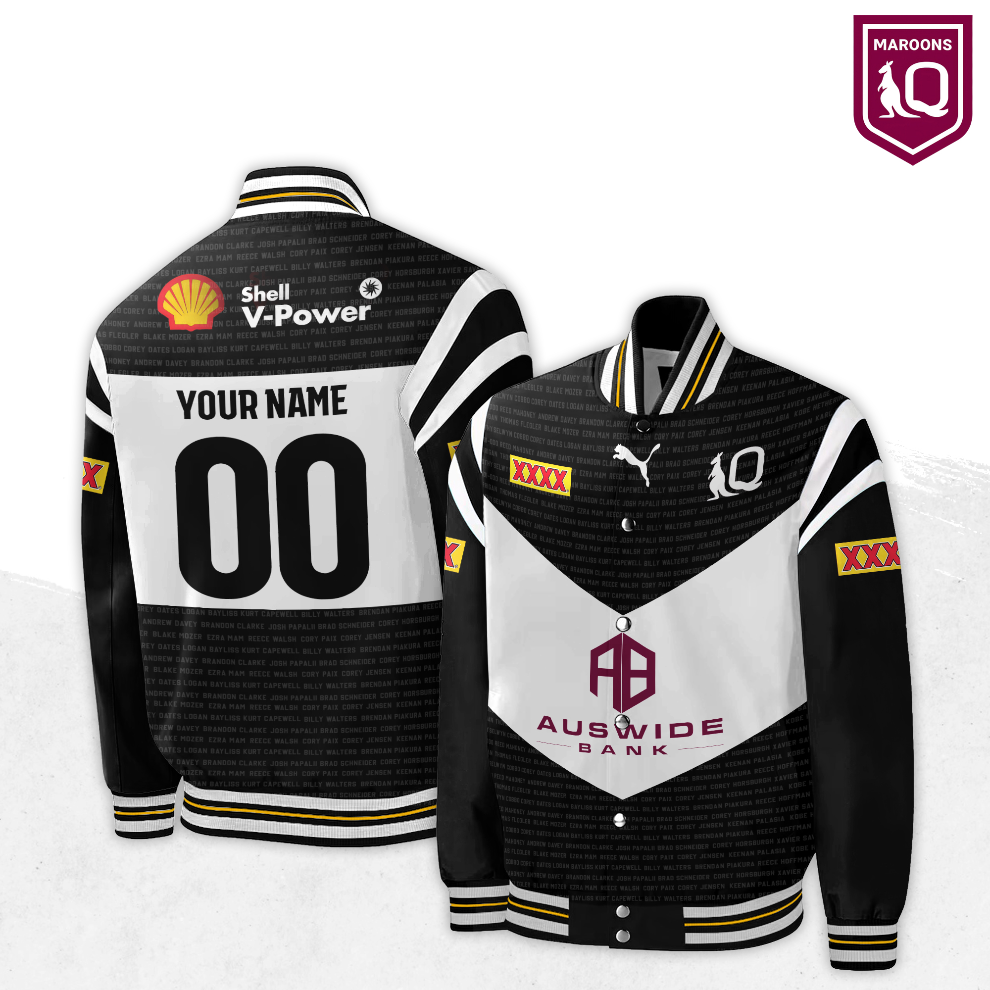 Premium Queensland Maroons Bomber - Famjoys Premium Queensland Maroons Bomber - Famjoys
