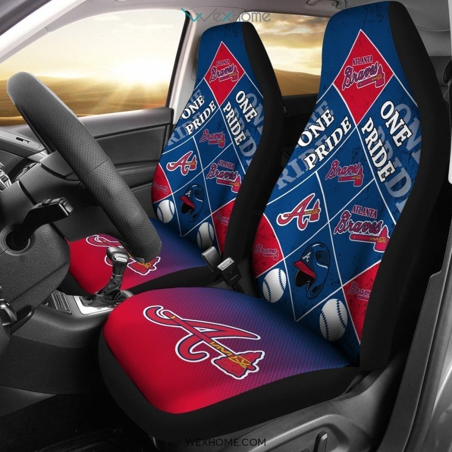 Pride Flag Atlanta Braves Car Seat Covers - Famjoys Pride Flag Atlanta Braves Car Seat Covers - Famjoys