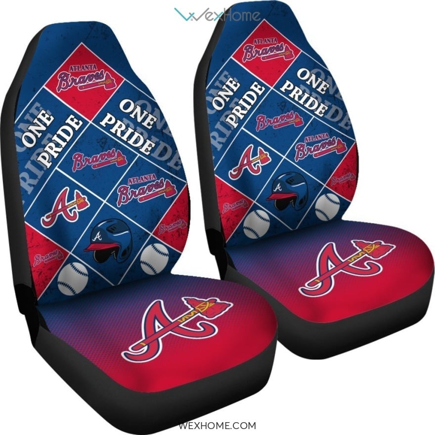 Pride Flag Atlanta Braves Car Seat Covers - Famjoys Pride Flag Atlanta Braves Car Seat Covers - Famjoys