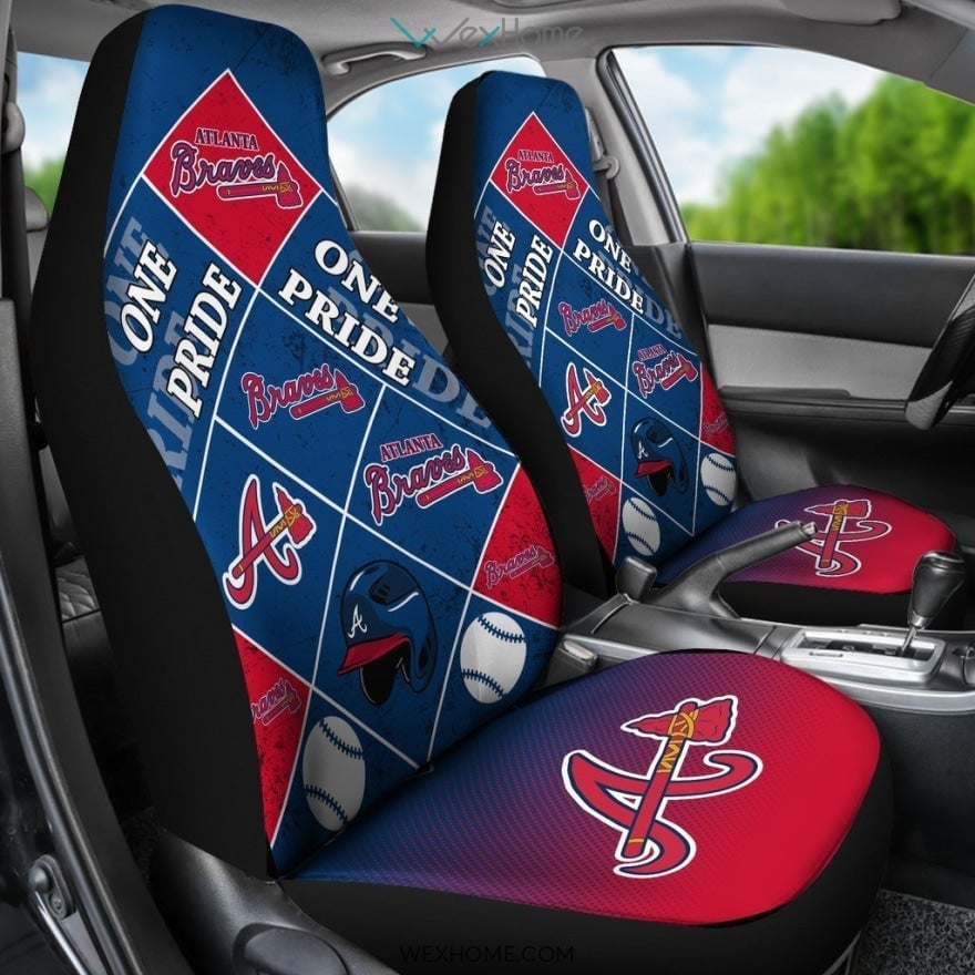 Pride Flag Atlanta Braves Car Seat Covers - Famjoys Pride Flag Atlanta Braves Car Seat Covers - Famjoys