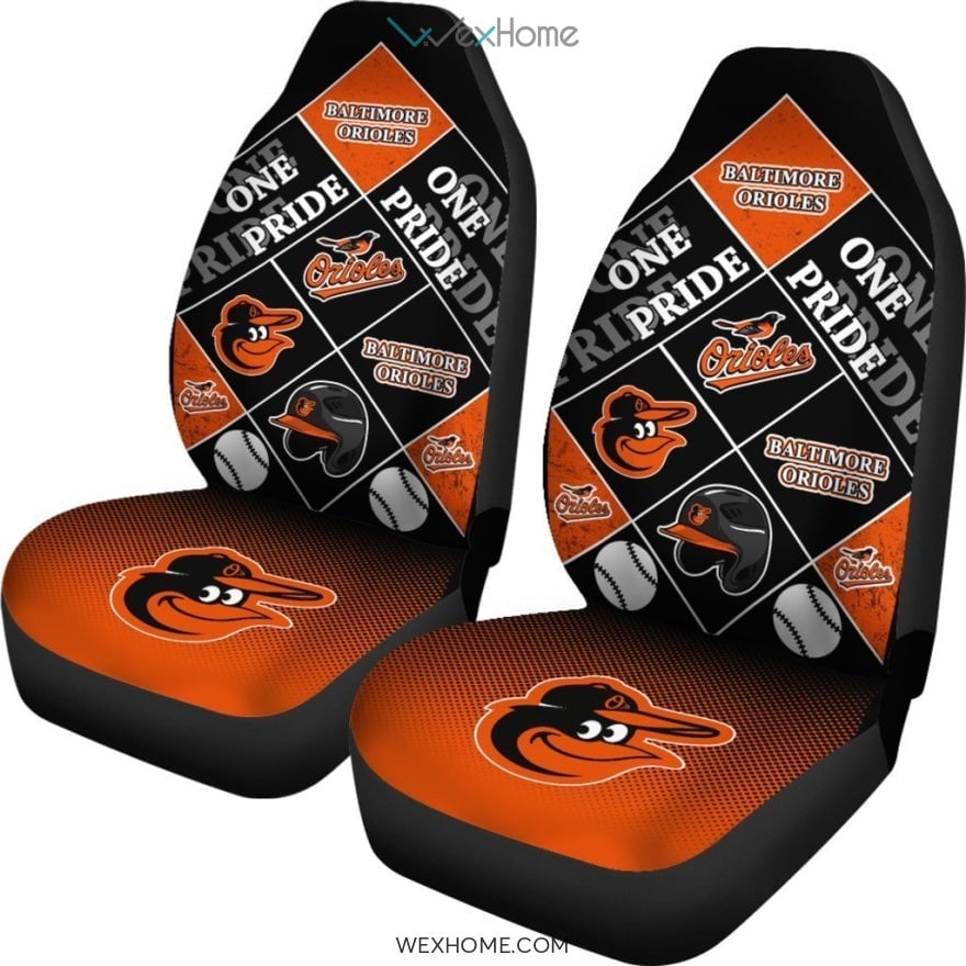 Pride Flag Baltimore Orioles Car Seat Covers - Famjoys Pride Flag Baltimore Orioles Car Seat Covers - Famjoys