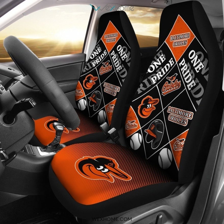 Pride Flag Baltimore Orioles Car Seat Covers - Famjoys Pride Flag Baltimore Orioles Car Seat Covers - Famjoys