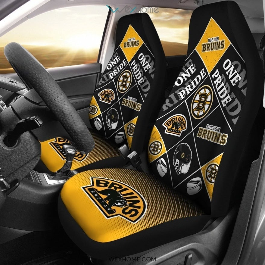 Pride Flag Boston Bruins Car Seat Covers - Famjoys Pride Flag Boston Bruins Car Seat Covers - Famjoys