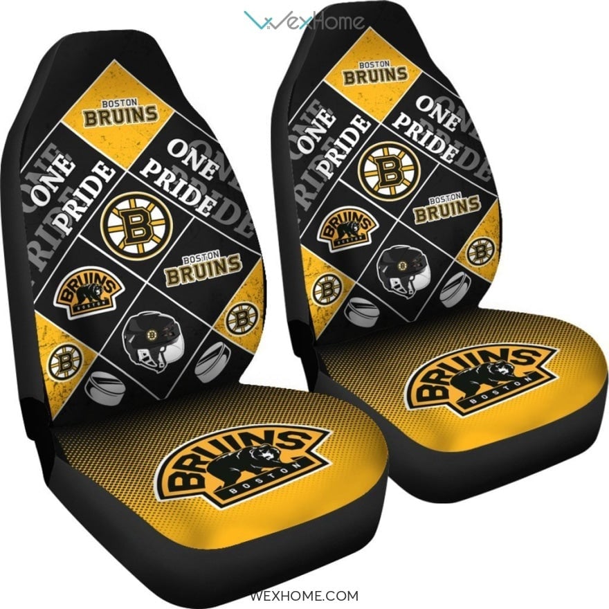 Pride Flag Boston Bruins Car Seat Covers - Famjoys Pride Flag Boston Bruins Car Seat Covers - Famjoys