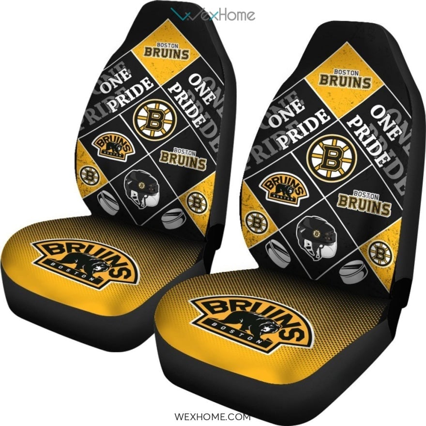 Pride Flag Boston Bruins Car Seat Covers - Famjoys Pride Flag Boston Bruins Car Seat Covers - Famjoys