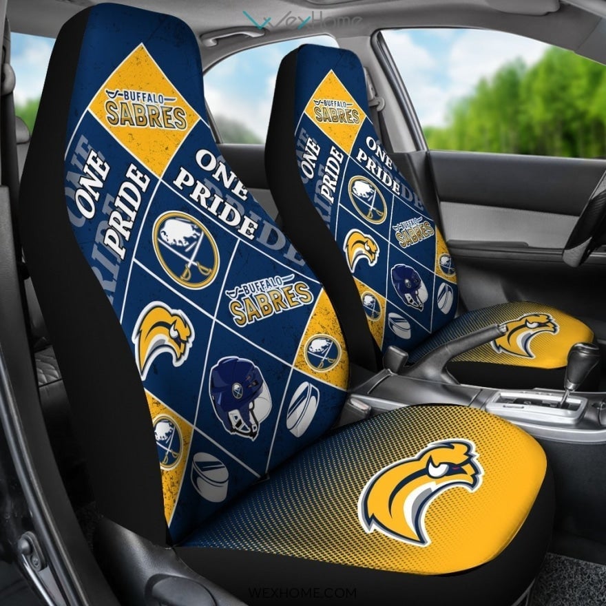Pride Flag Buffalo Sabres Car Seat Covers - Famjoys Pride Flag Buffalo Sabres Car Seat Covers - Famjoys