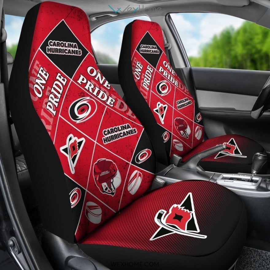 Pride Flag Carolina Hurricanes Car Seat Covers - Famjoys Pride Flag Carolina Hurricanes Car Seat Covers - Famjoys
