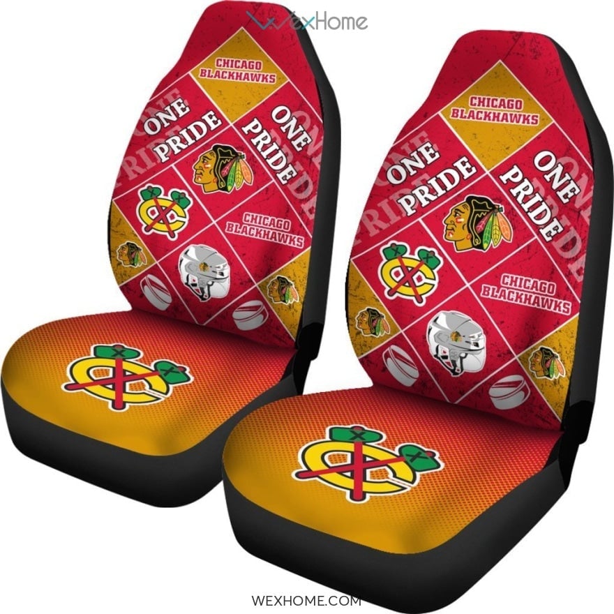 Pride Flag Chicago Blackhawks Car Seat Covers Unique Car Gift 2021 - Famjoys Pride Flag Chicago Blackhawks Car Seat Covers Unique Car Gift 2021 - Famjoys