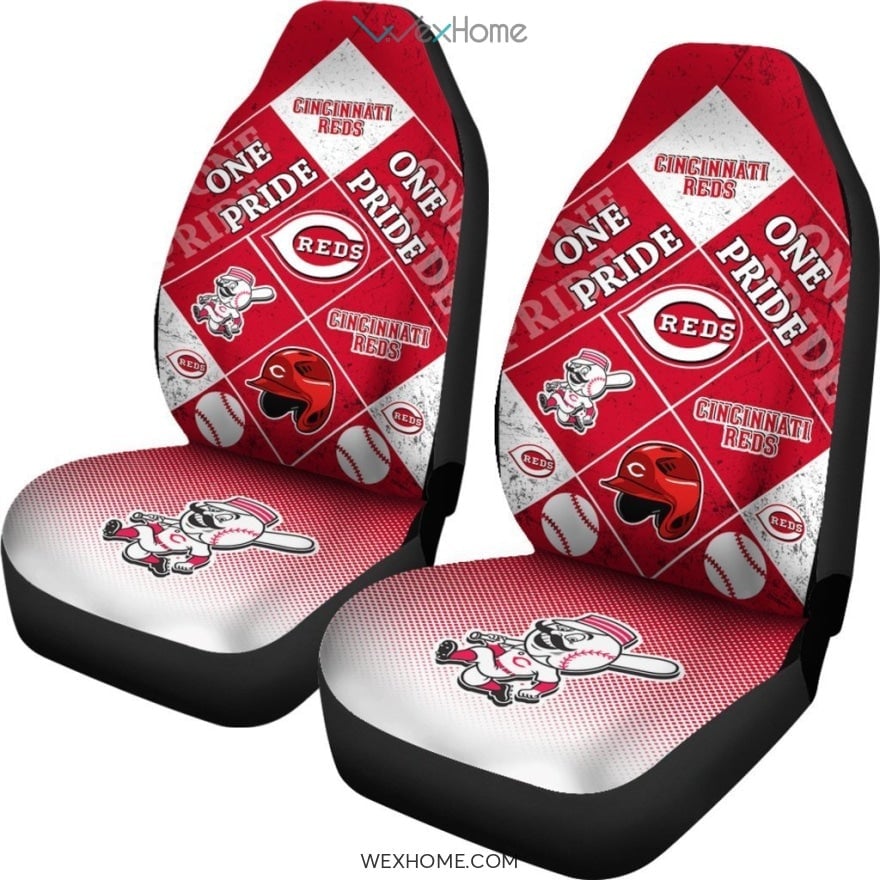 Pride Flag Cincinnati Reds Car Seat Covers Unique Car Gift 2021 - Famjoys Pride Flag Cincinnati Reds Car Seat Covers Unique Car Gift 2021 - Famjoys