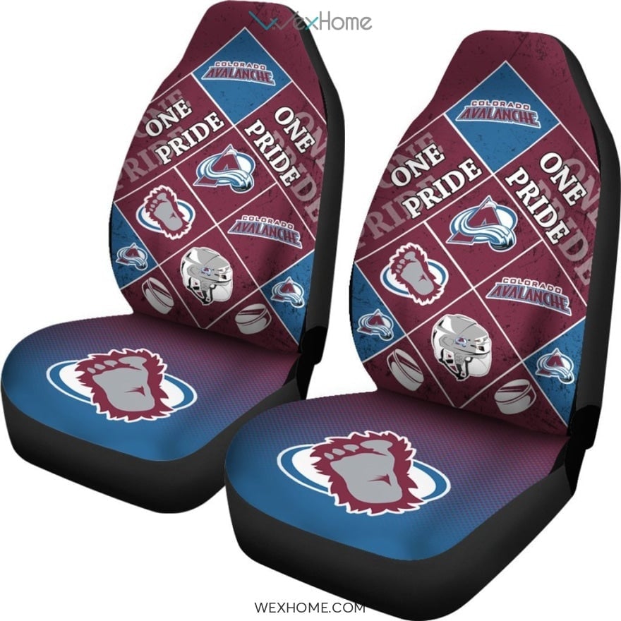Pride Flag Colorado Avalanche Car Seat Covers Unique Car Gift 2021 - Famjoys Pride Flag Colorado Avalanche Car Seat Covers Unique Car Gift 2021 - Famjoys