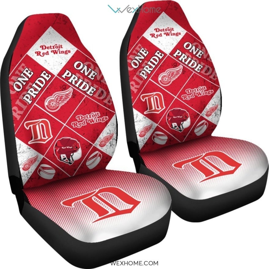 Pride Flag Detroit Red Wings Car Seat Covers Unique Car Gift 2021 - Famjoys Pride Flag Detroit Red Wings Car Seat Covers Unique Car Gift 2021 - Famjoys