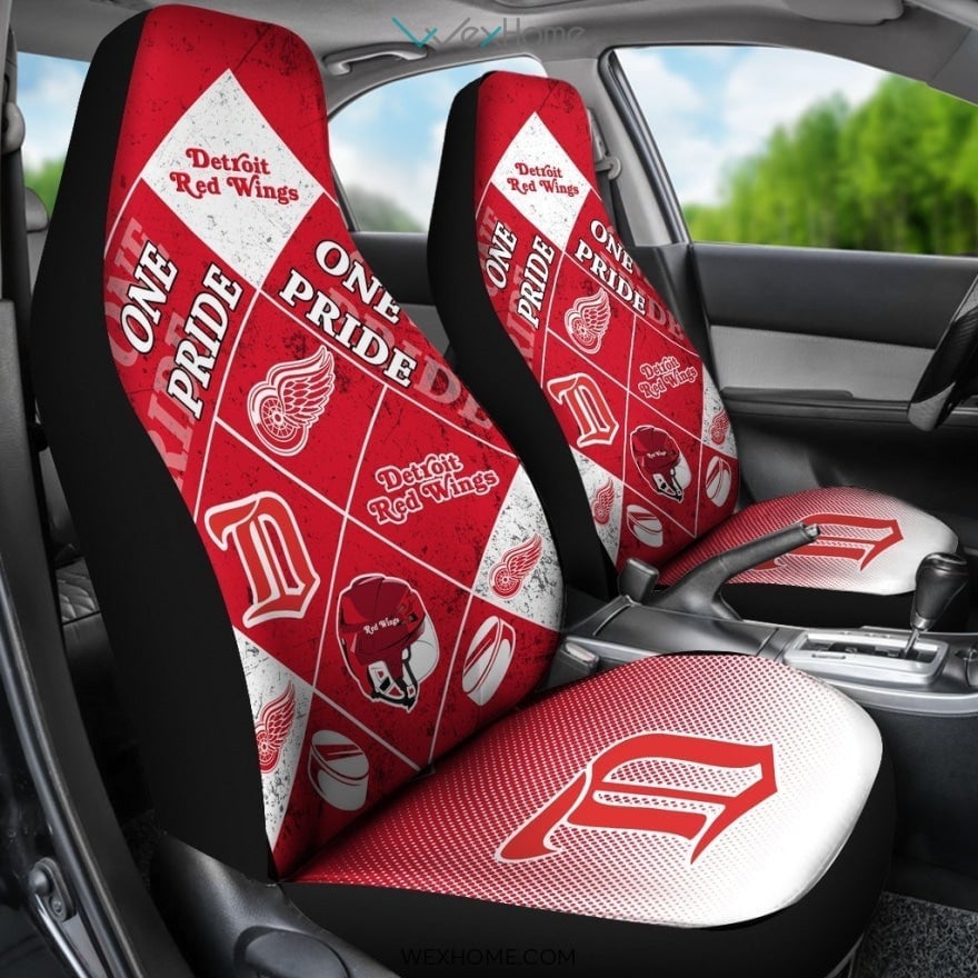 Pride Flag Detroit Red Wings Car Seat Covers Unique Car Gift 2021 - Famjoys Pride Flag Detroit Red Wings Car Seat Covers Unique Car Gift 2021 - Famjoys