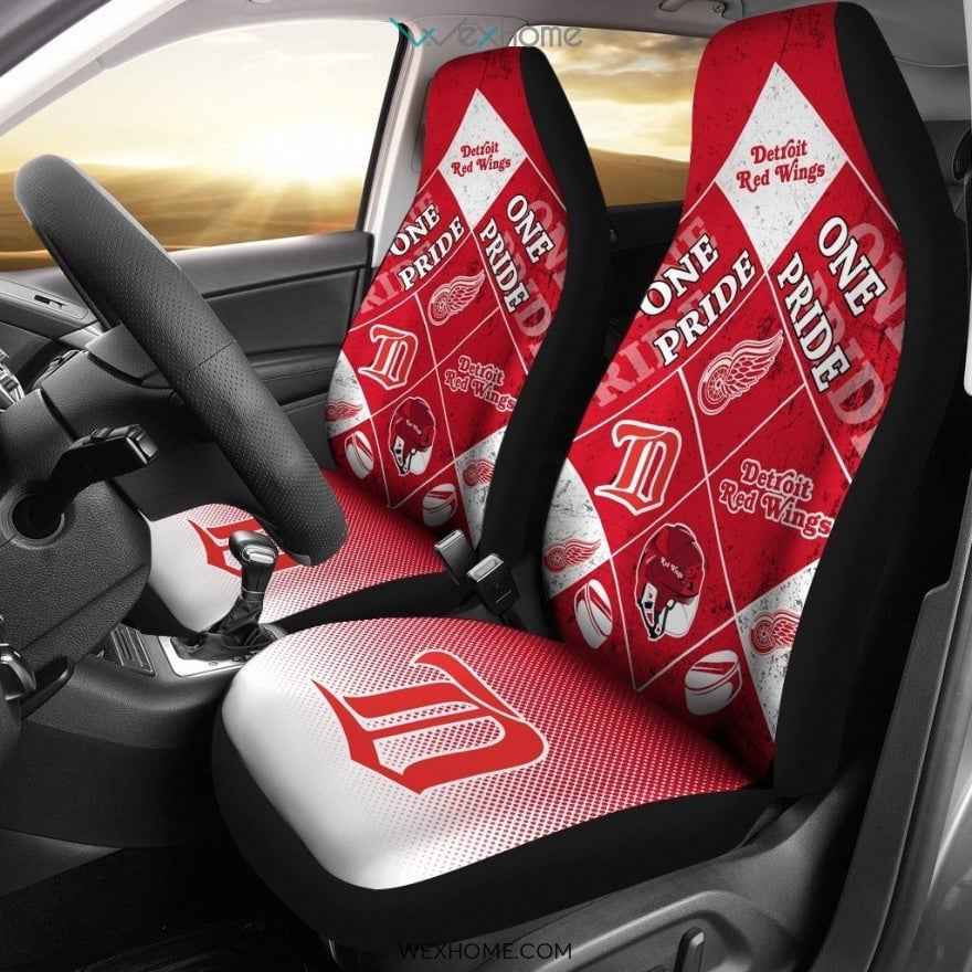 Pride Flag Detroit Red Wings Car Seat Covers Unique Car Gift 2021 - Famjoys Pride Flag Detroit Red Wings Car Seat Covers Unique Car Gift 2021 - Famjoys
