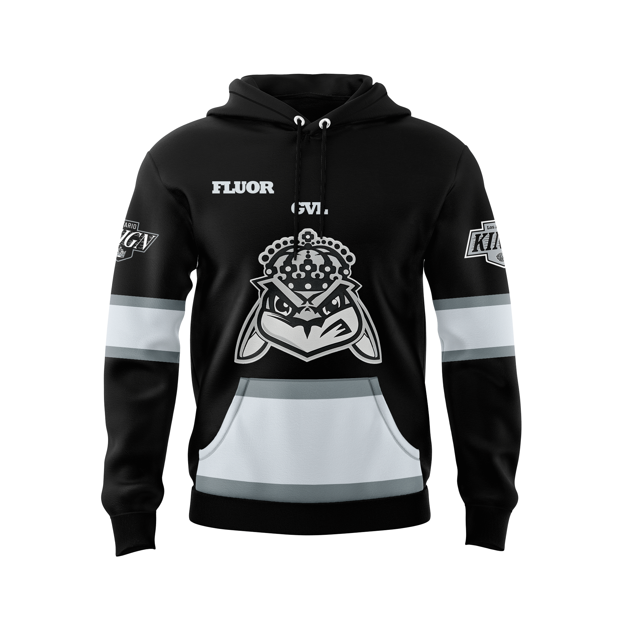Pro Greenville Swamp Rabbits x LA Kings x Ontario Reign Exclusive Hoodie - Famjoys Pro Greenville Swamp Rabbits x LA Kings x Ontario Reign Exclusive Hoodie - Famjoys