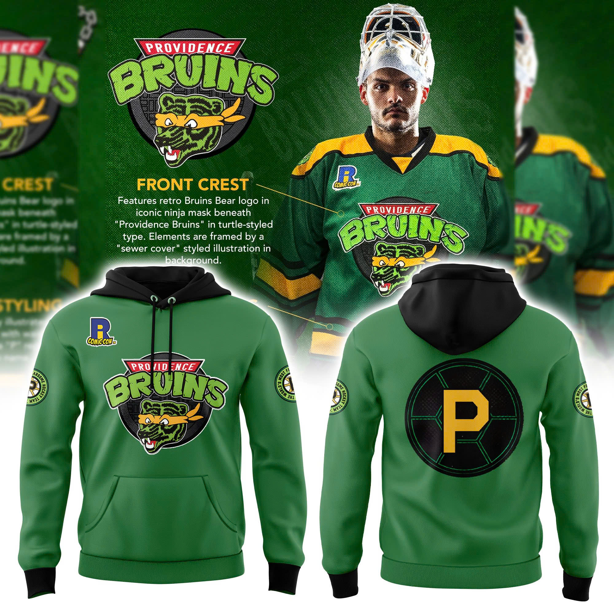 Providence Bruins Turtle Powered RI Comic Combo Tshirt | Cap | Jogger - Famjoys Providence Bruins Turtle Powered RI Comic Combo Tshirt | Cap | Jogger - Famjoys