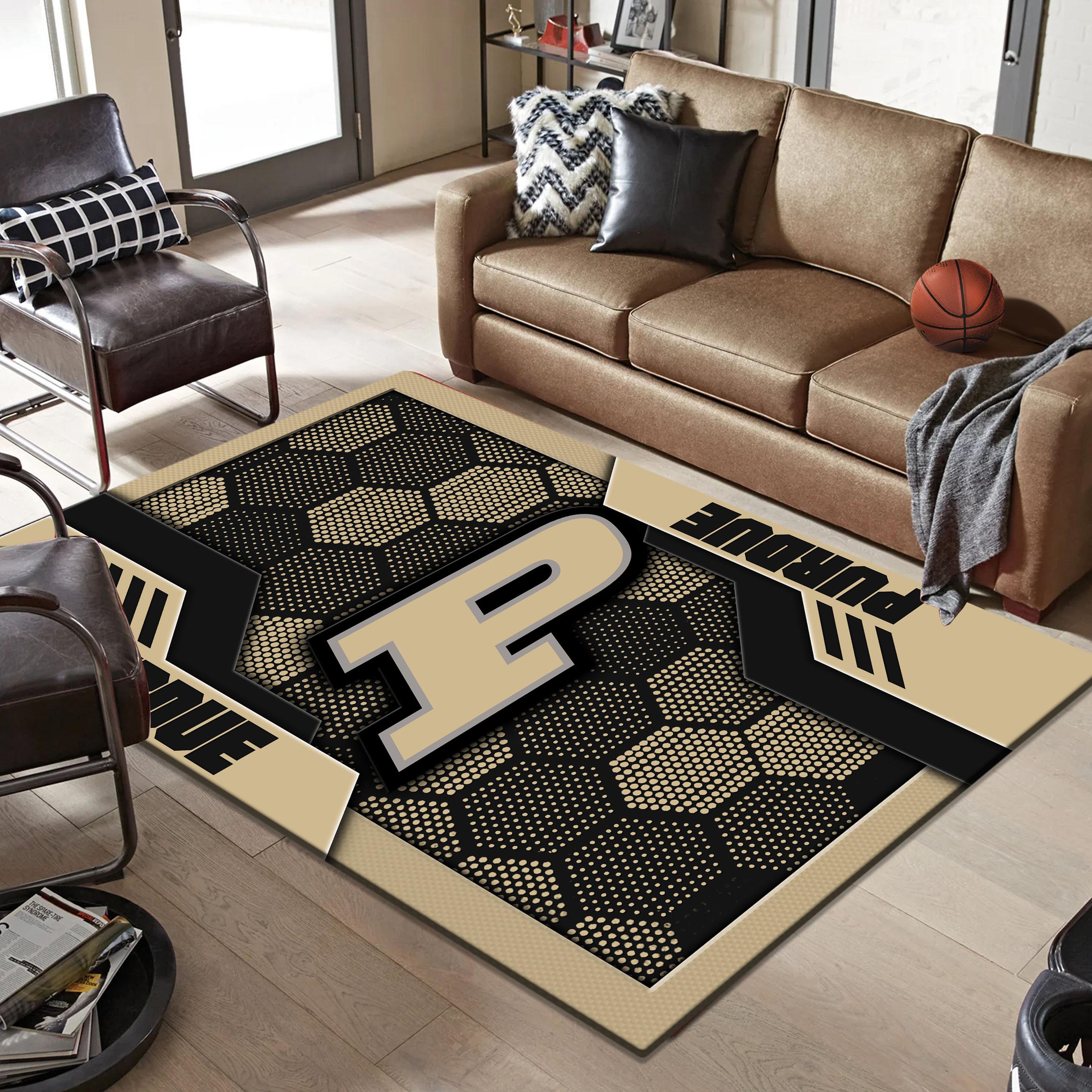 Purdue Boilermakers Area Rugs 3750 - Famjoys Purdue Boilermakers Area Rugs 3750 - Famjoys