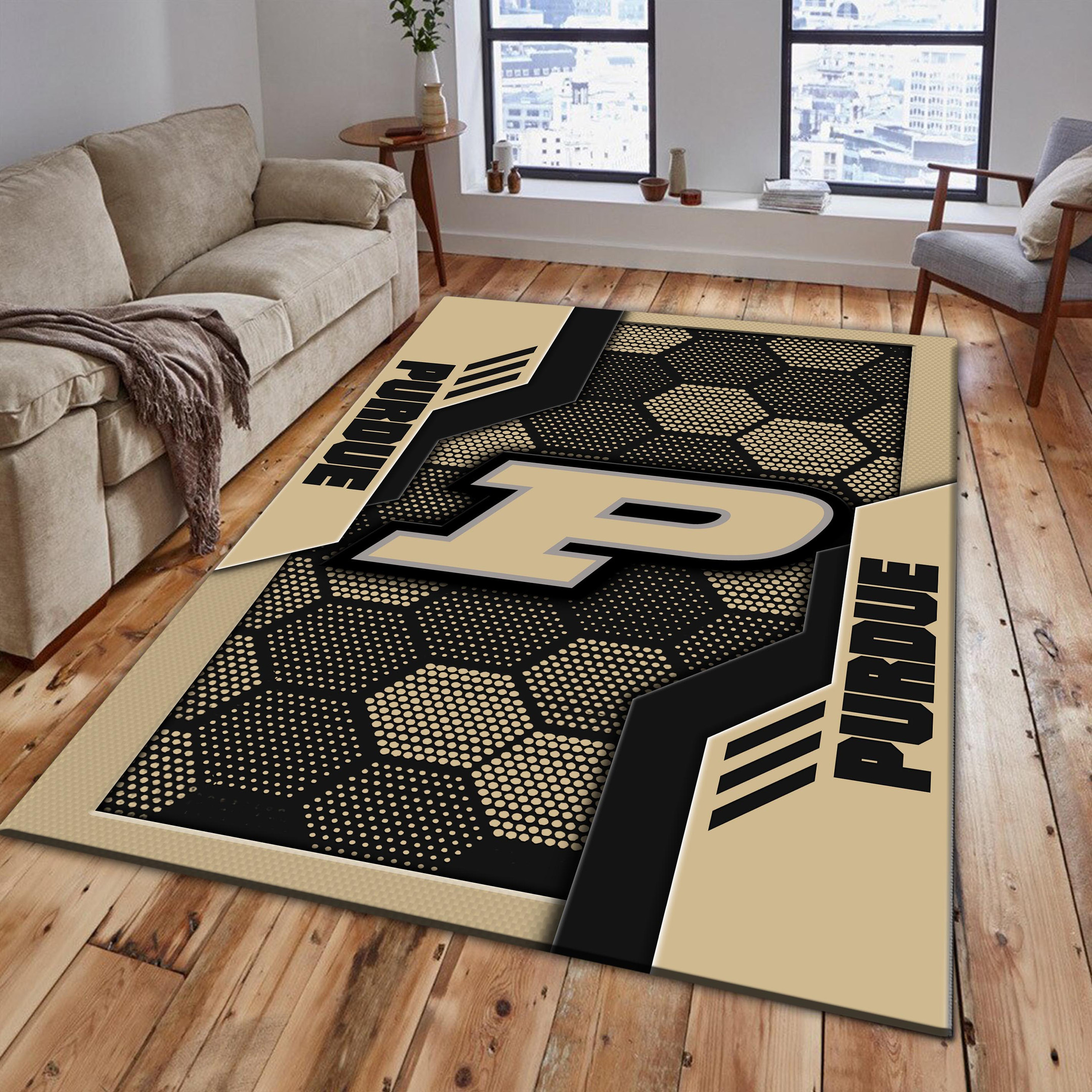 Purdue Boilermakers Area Rugs 3750 - Famjoys Purdue Boilermakers Area Rugs 3750 - Famjoys