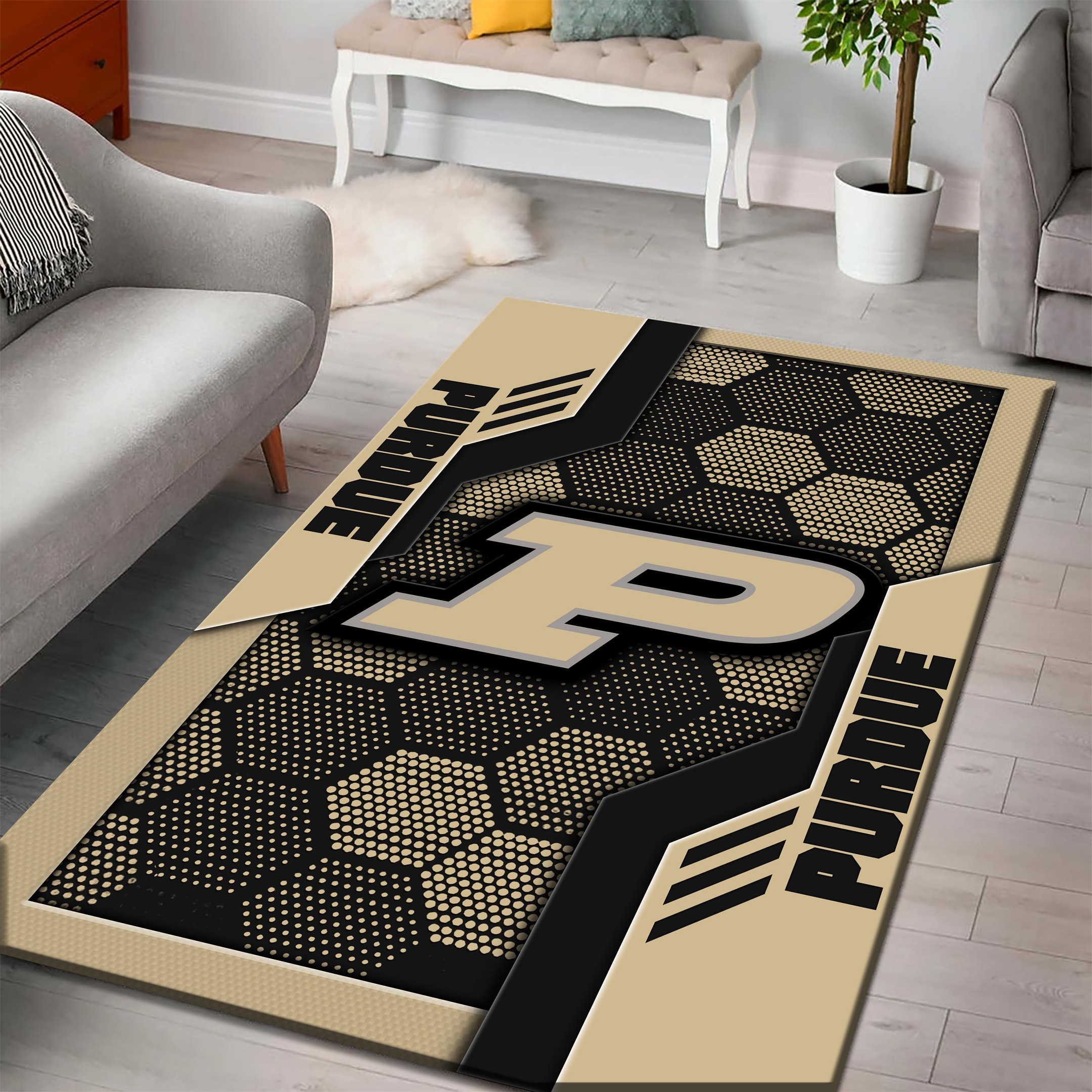 Purdue Boilermakers Area Rugs 3750 - Famjoys Purdue Boilermakers Area Rugs 3750 - Famjoys