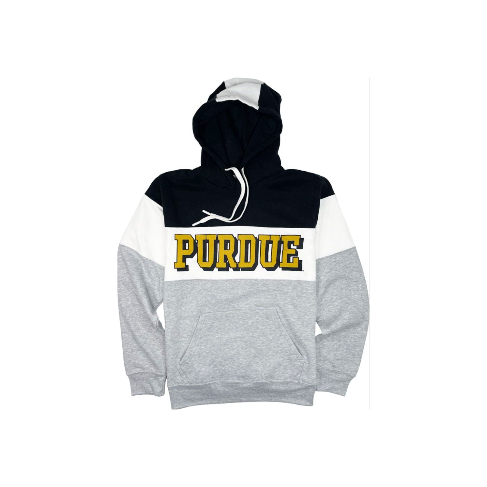 Purdue Boilermakers Color Block Hooded Sweatshirt Hoodie 3D Limited - Famjoys Purdue Boilermakers Color Block Hooded Sweatshirt Hoodie 3D Limited - Famjoys