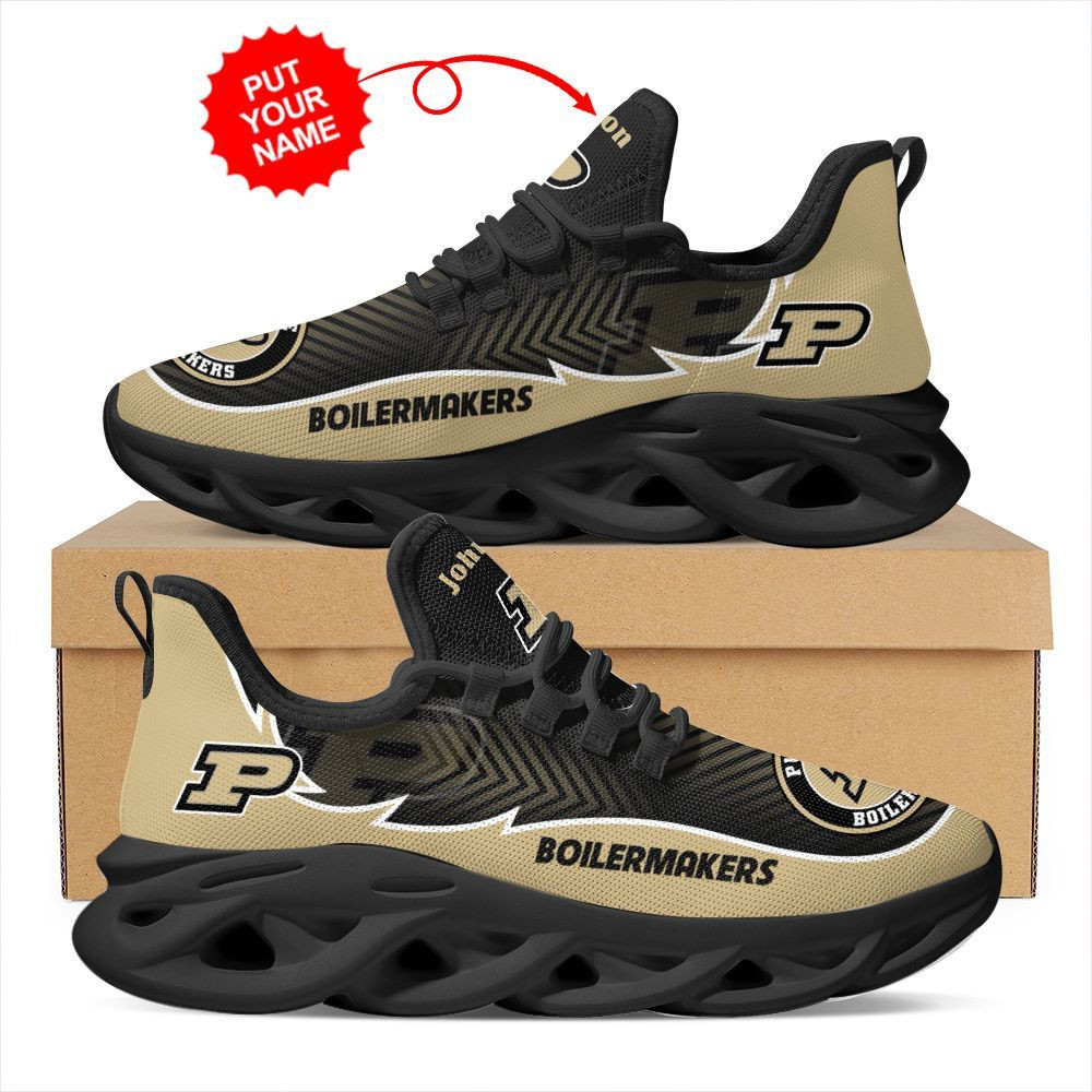 Purdue Boilermakers Custom Name Personalized Max Soul Sneakers Shoes