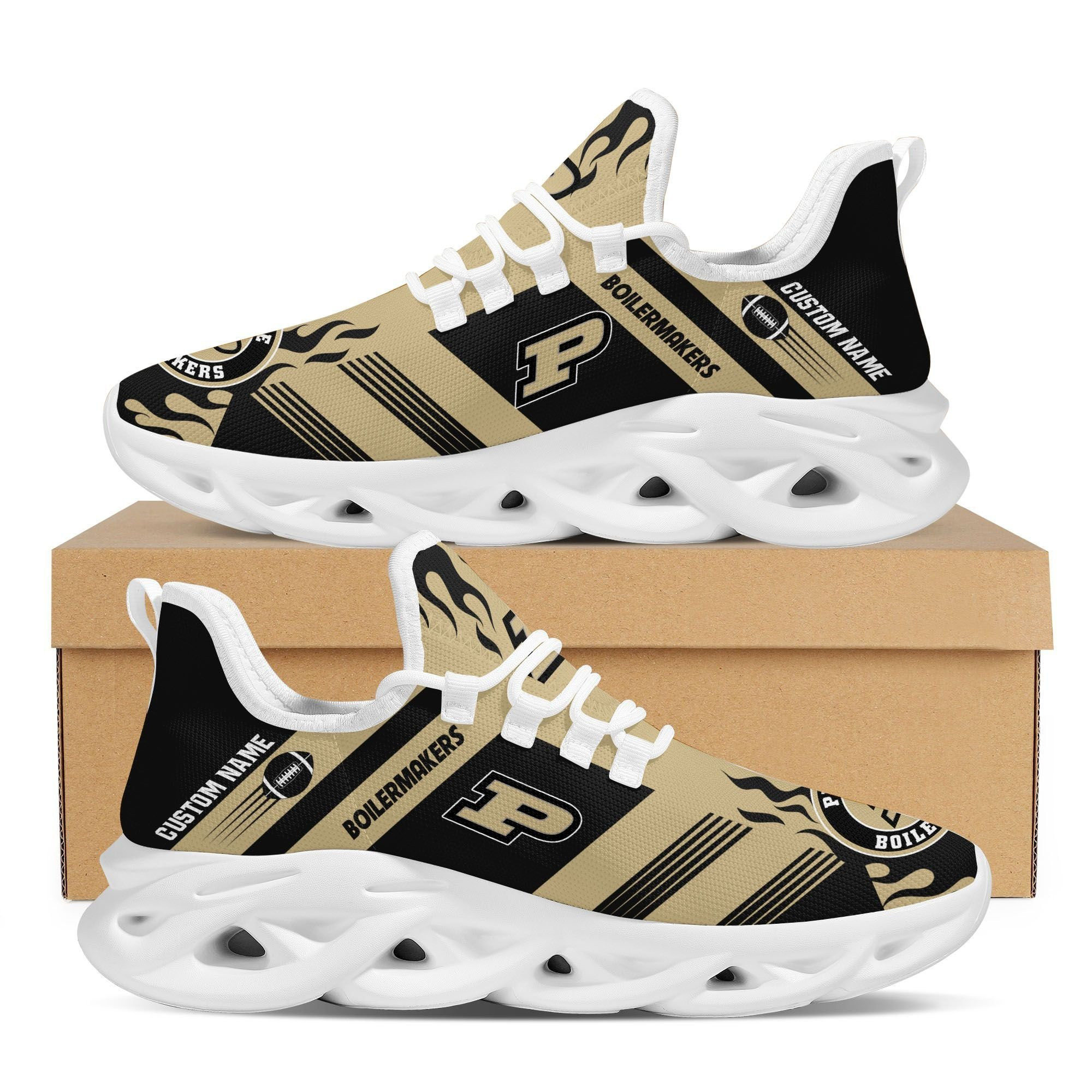 Purdue Boilermakers Custom Personalized Max Soul Sneakers Shoes Purdue University - Famjoys Purdue Boilermakers Custom Personalized Max Soul Sneakers Shoes Purdue University - Famjoys