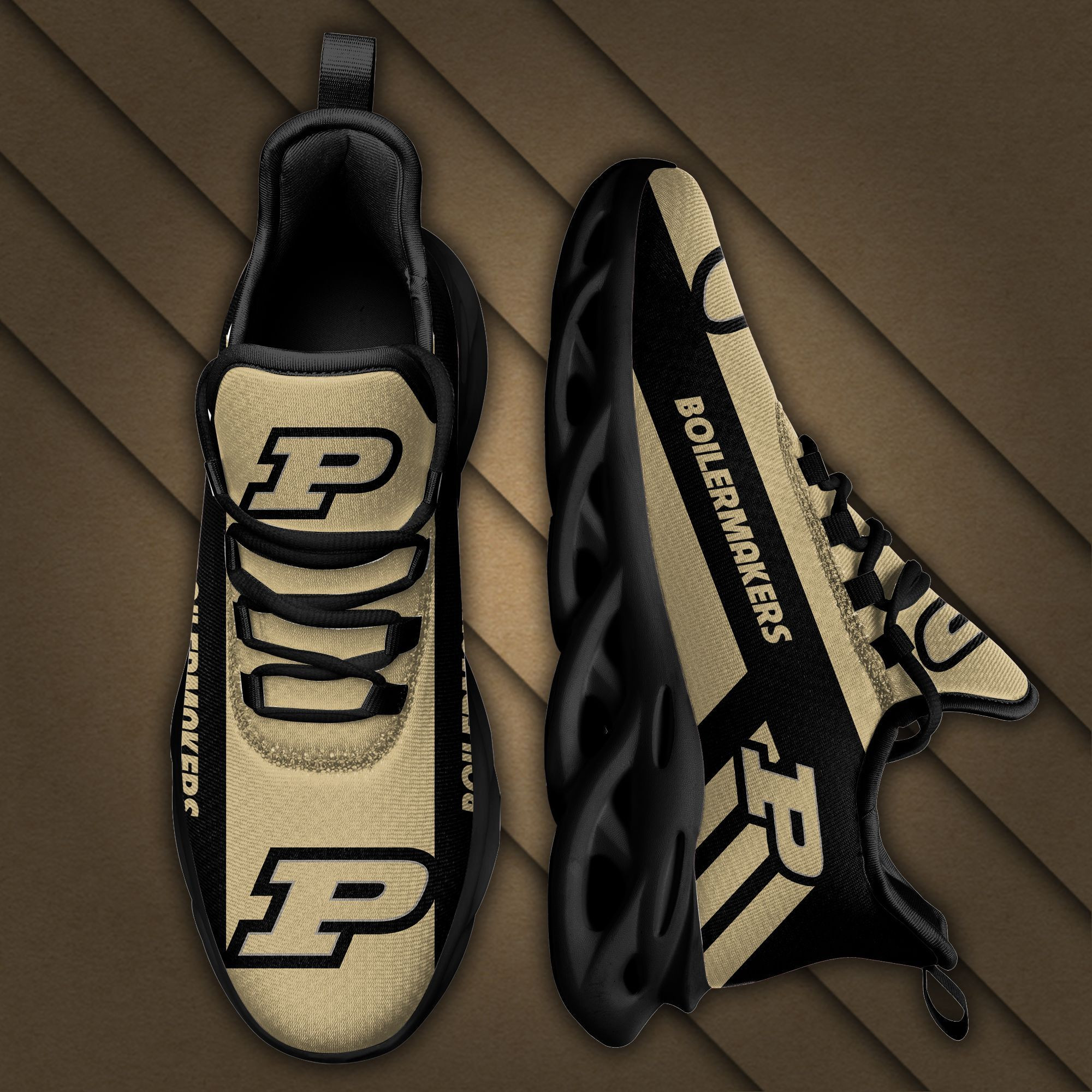 Purdue Boilermakers Max Soul Sneakers Shoes - Famjoys Purdue Boilermakers Max Soul Sneakers Shoes - Famjoys