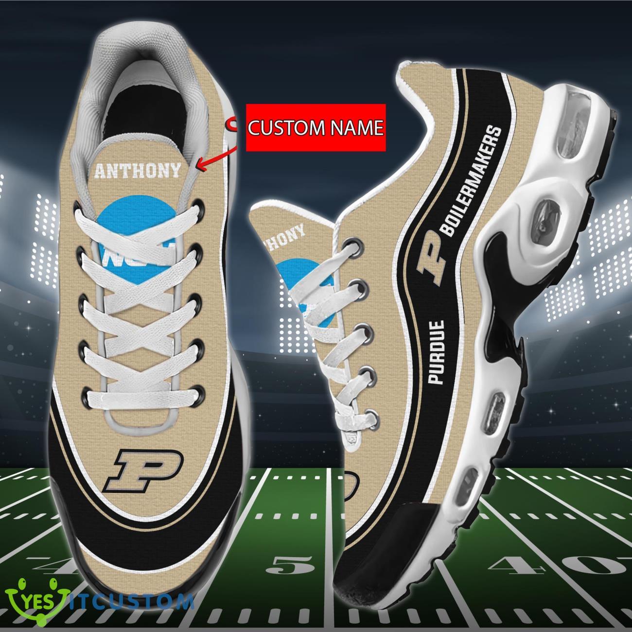 Purdue Boilermakers NCAA Personalized Name Air Cushion Sports Shoes Sneaker KLTNS220424 - Famjoys Purdue Boilermakers NCAA Personalized Name Air Cushion Sports Shoes Sneaker KLTNS220424 - Famjoys