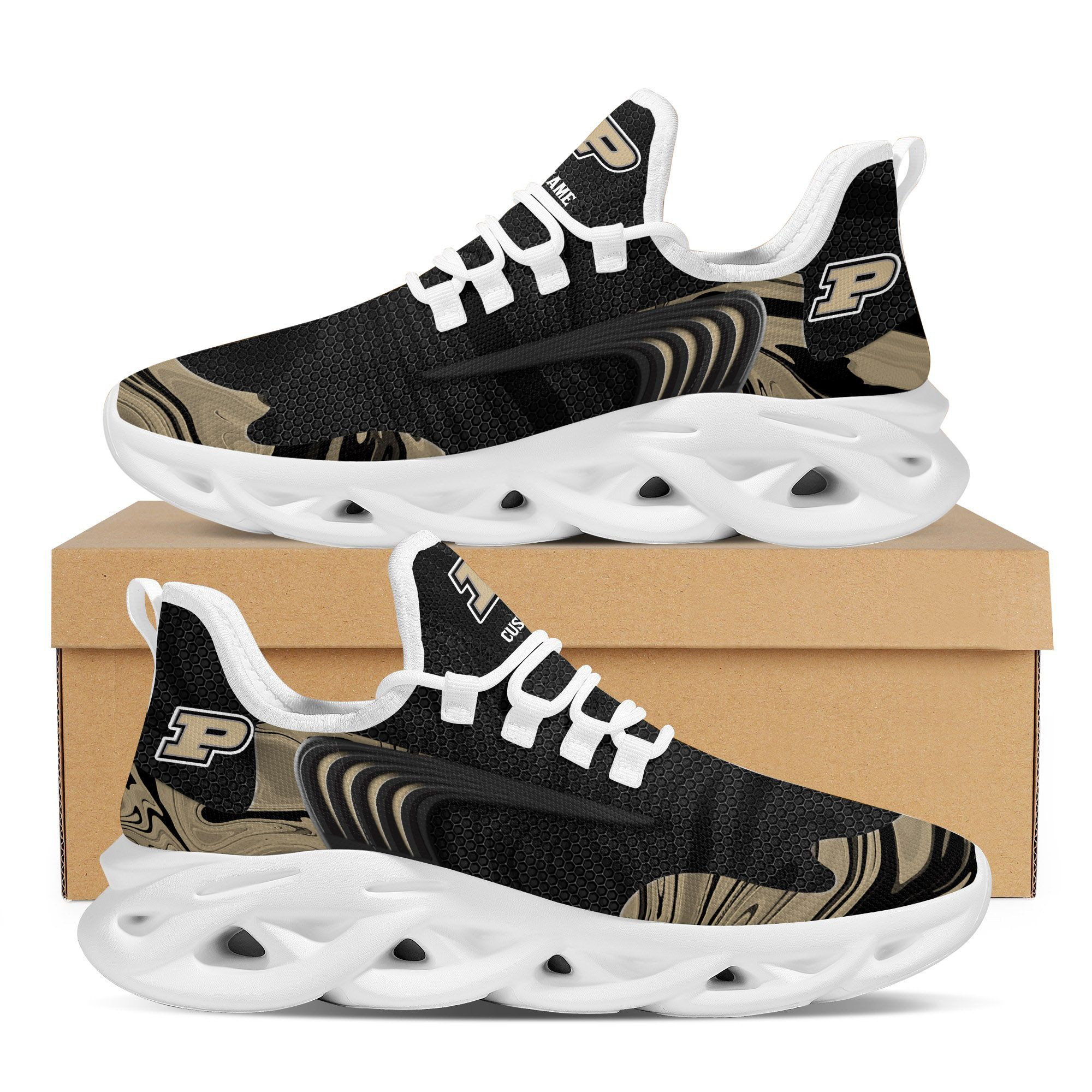 Purdue Boilermakers Team Custom Personalized With Name Max Soul Sneakers Shoes - Famjoys Purdue Boilermakers Team Custom Personalized With Name Max Soul Sneakers Shoes - Famjoys