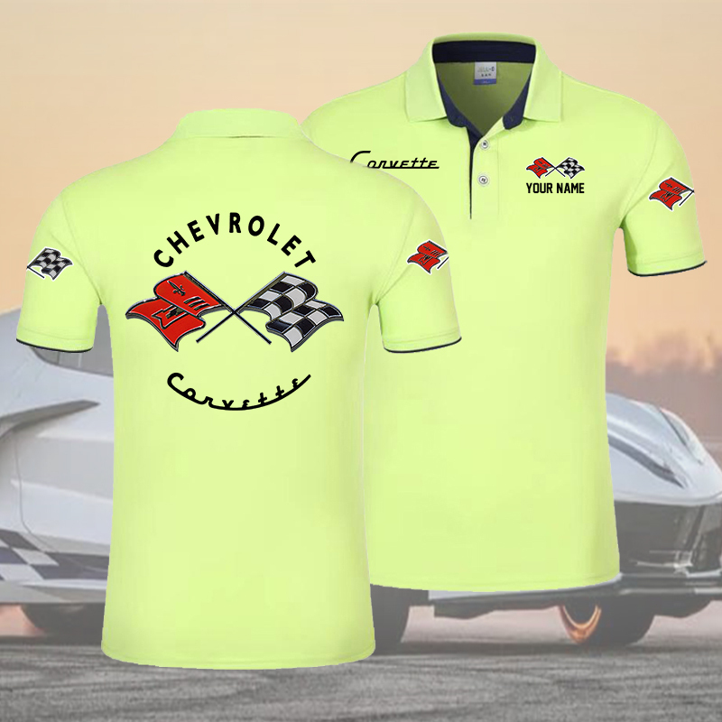 PVCLPC1418 Chevrolet Corvette C1 Polo Shirt - Famjoys PVCLPC1418 Chevrolet Corvette C1 Polo Shirt - Famjoys