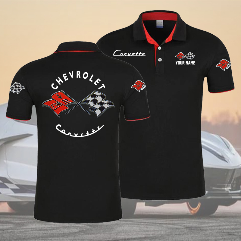 PVCLPC1418 Chevrolet Corvette C1 Polo Shirt - Famjoys PVCLPC1418 Chevrolet Corvette C1 Polo Shirt - Famjoys