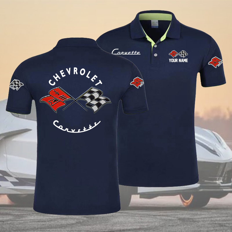 PVCLPC1418 Chevrolet Corvette C1 Polo Shirt - Famjoys PVCLPC1418 Chevrolet Corvette C1 Polo Shirt - Famjoys