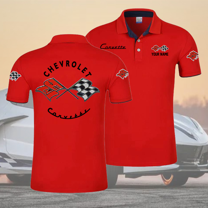 PVCLPC1418 Chevrolet Corvette C1 Polo Shirt - Famjoys PVCLPC1418 Chevrolet Corvette C1 Polo Shirt - Famjoys