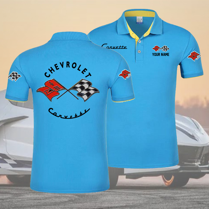 PVCLPC1418 Chevrolet Corvette C1 Polo Shirt - Famjoys PVCLPC1418 Chevrolet Corvette C1 Polo Shirt - Famjoys