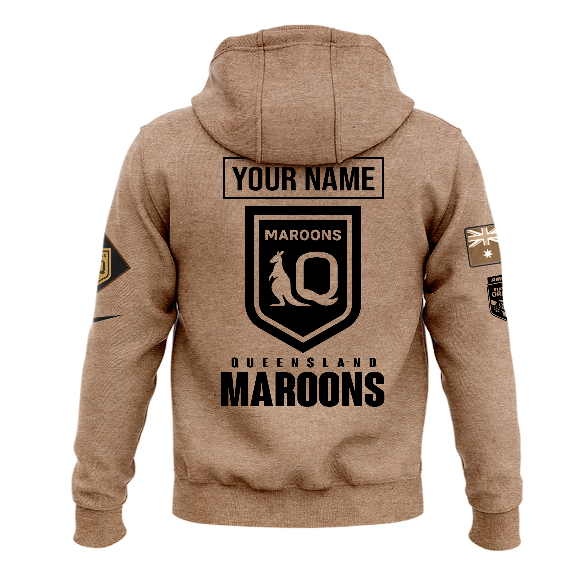 Queensland Maroons Anzac Day Hoodie - Famjoys Queensland Maroons Anzac Day Hoodie - Famjoys