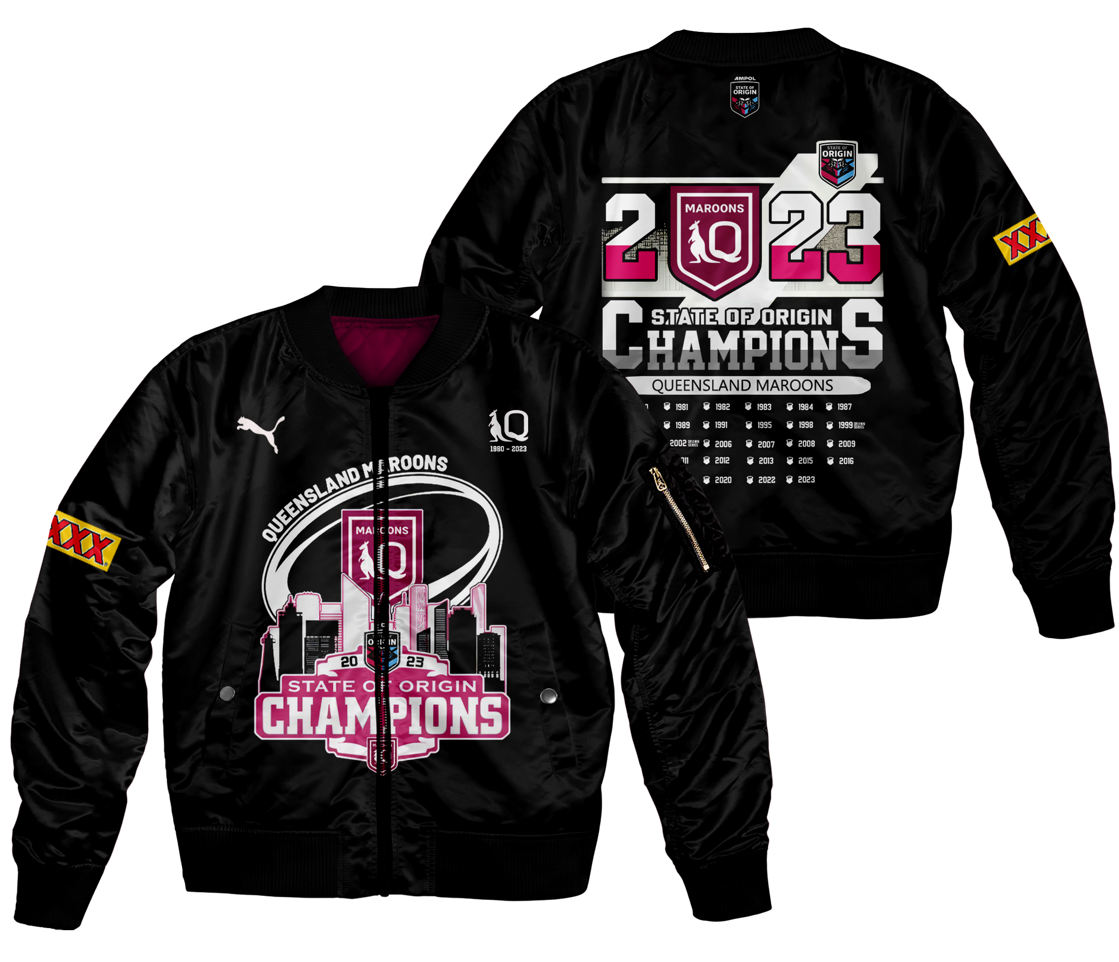 Queensland Maroons Bomber - Famjoys Queensland Maroons Bomber - Famjoys
