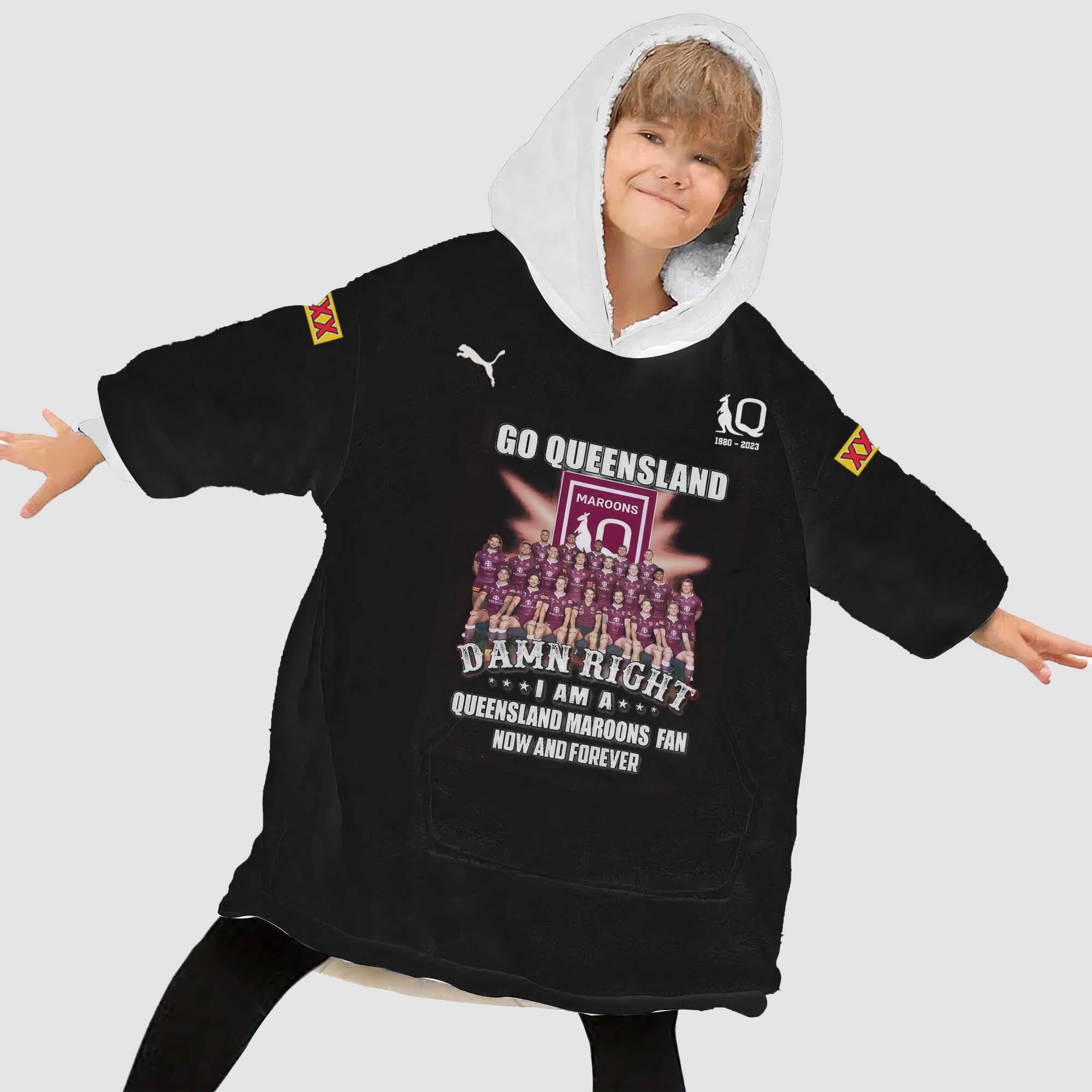 Queensland Maroons Champion 2023 Premium Blanket Hoodie - Famjoys Queensland Maroons Champion 2023 Premium Blanket Hoodie - Famjoys