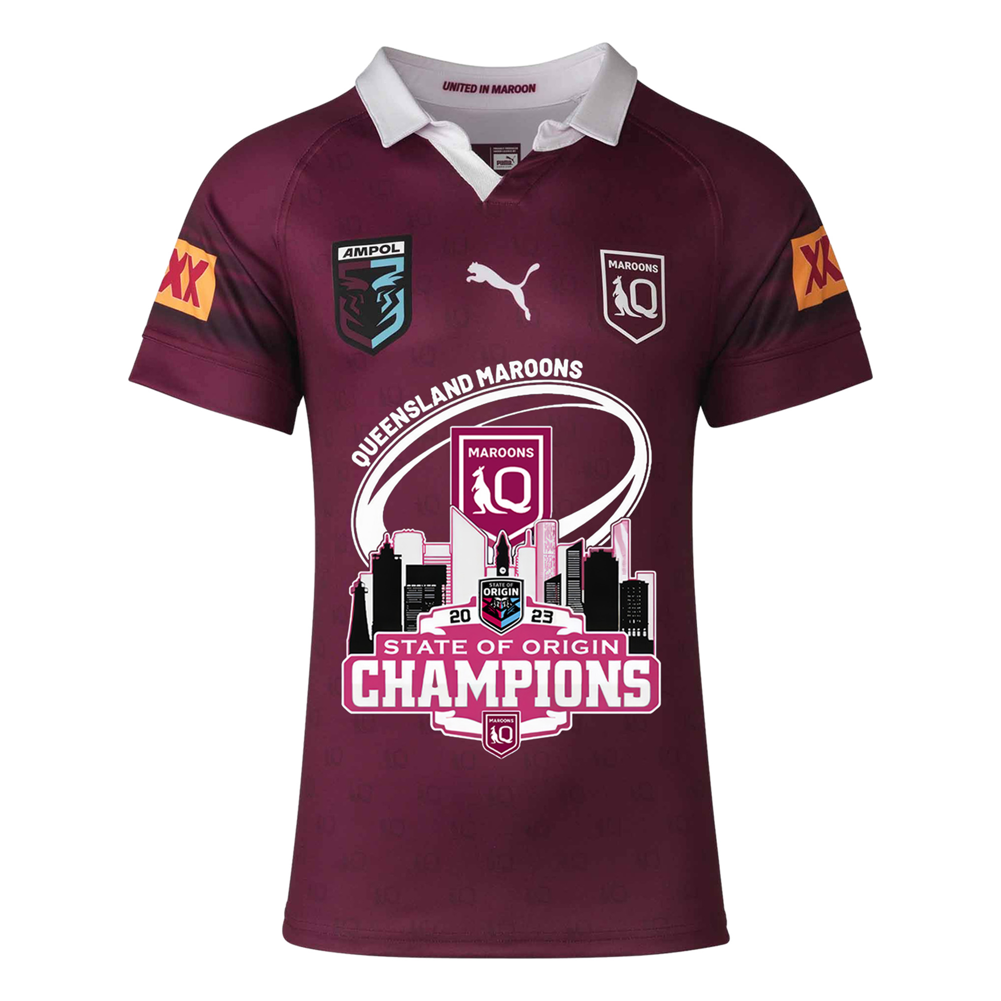Queensland Maroons Champions 2023 Premium Jersey - Famjoys Queensland Maroons Champions 2023 Premium Jersey - Famjoys